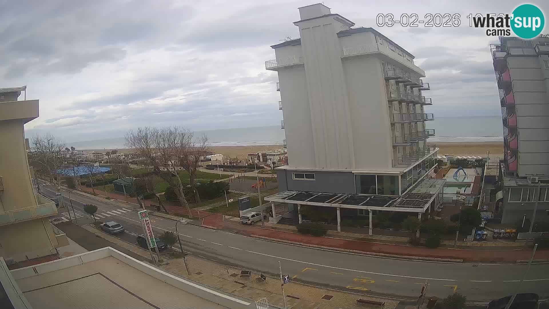 Riccione webcam plage et jardins La Malfa – Bagni Oreste plage 115