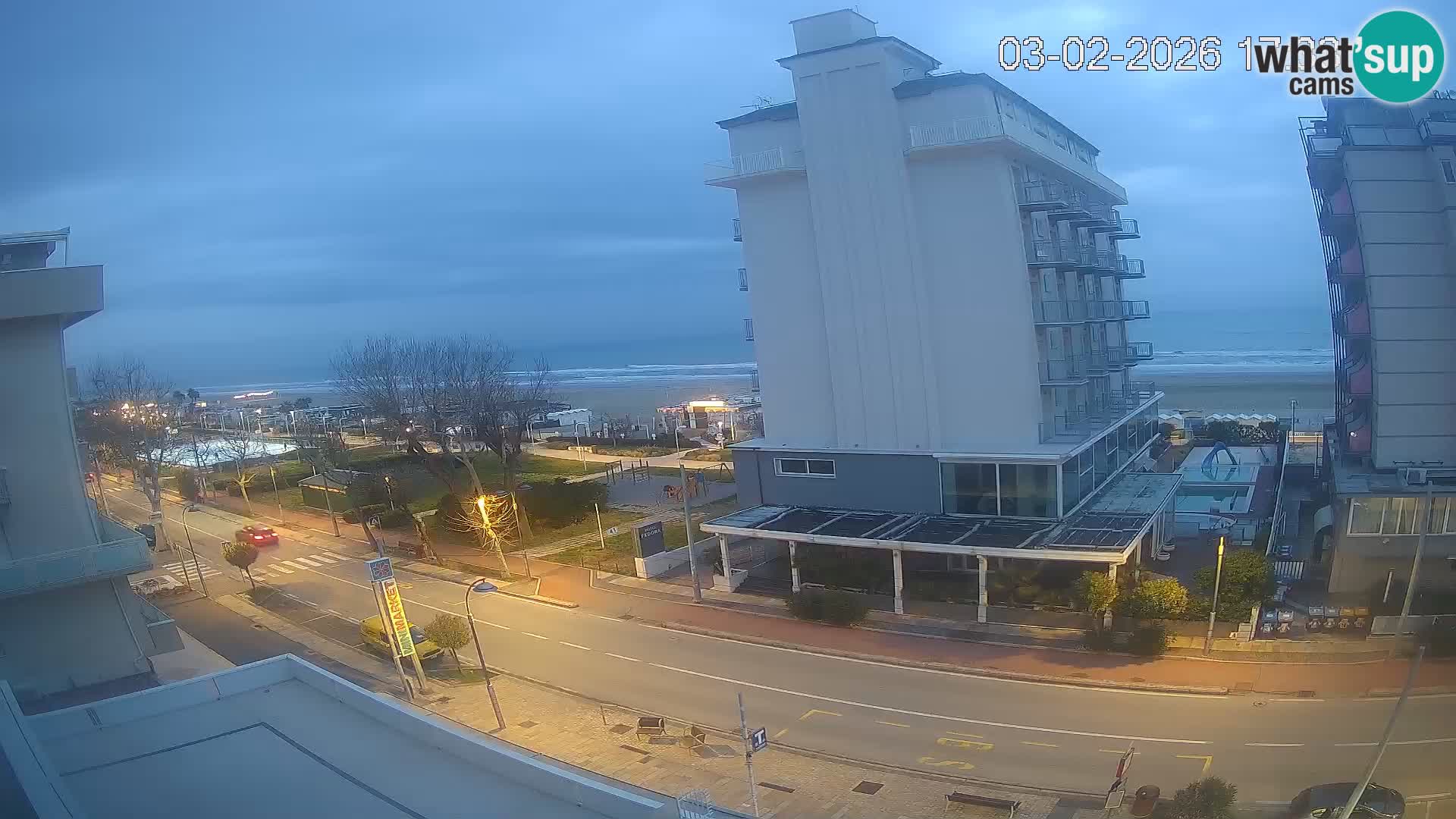 Riccione Webcam Strand und Gärten La Malfa – Bagni Oreste Strand 115