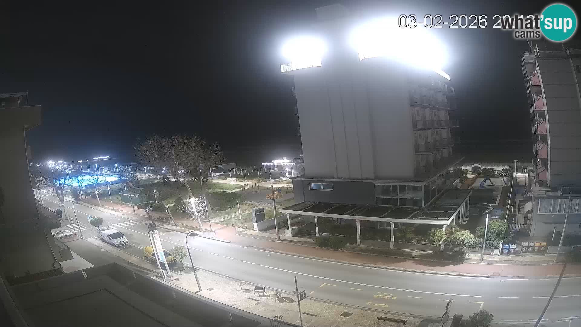 Riccione webcam playa y jardines La Malfa – Playa Bagni Oreste 115