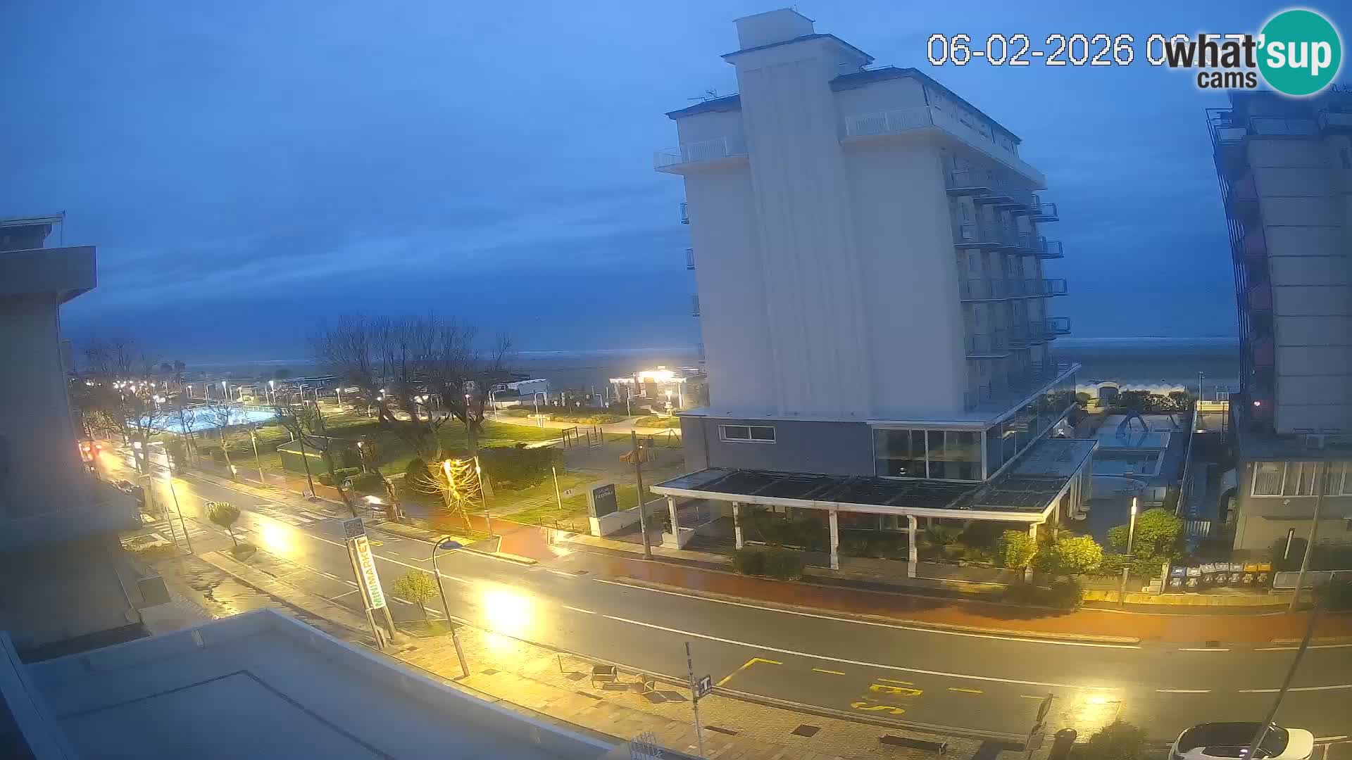 Riccione web kamera plaža i vrtovi La Malfa – plaža Bagni Oreste 115