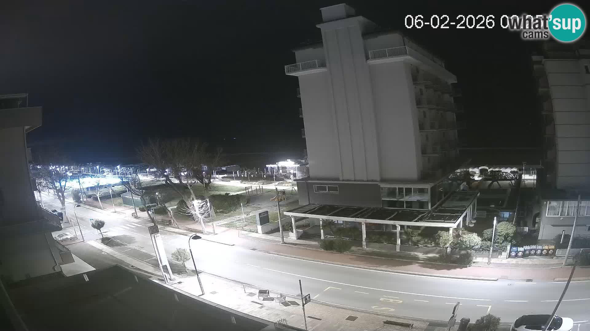 Riccione web kamera plaža i vrtovi La Malfa – plaža Bagni Oreste 115