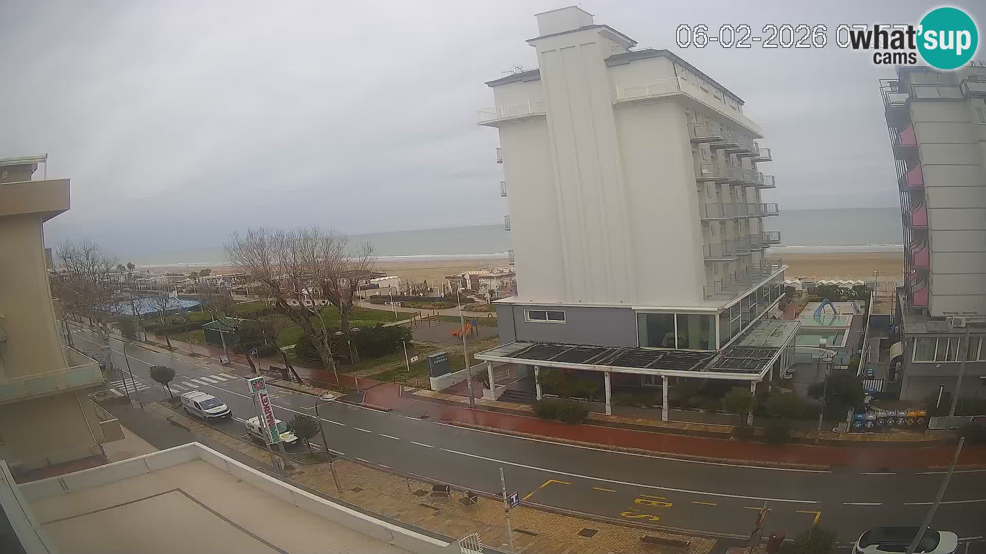 Riccione Webcam Strand und Gärten La Malfa – Bagni Oreste Strand 115