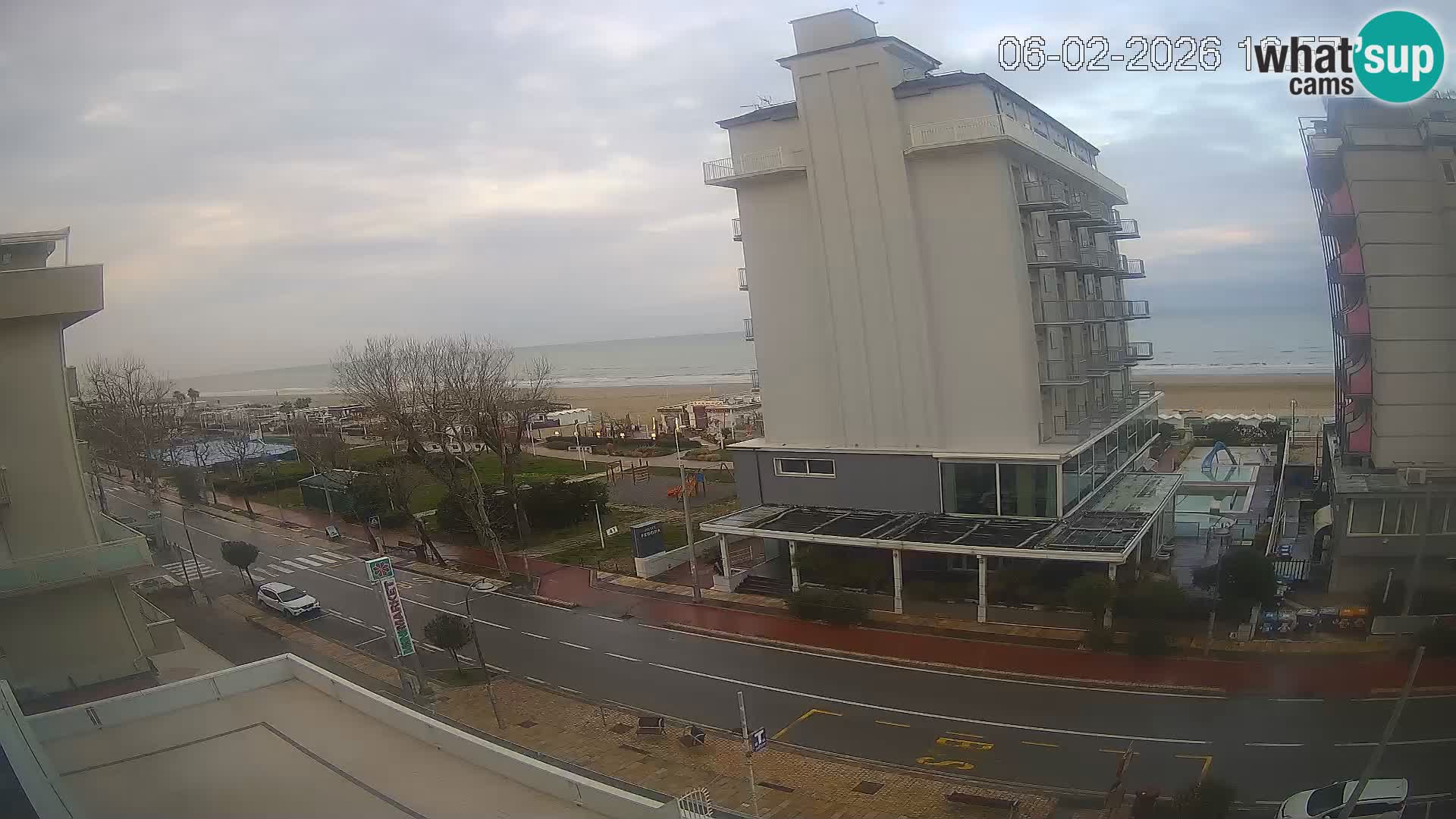 Riccione webcam playa y jardines La Malfa – Playa Bagni Oreste 115