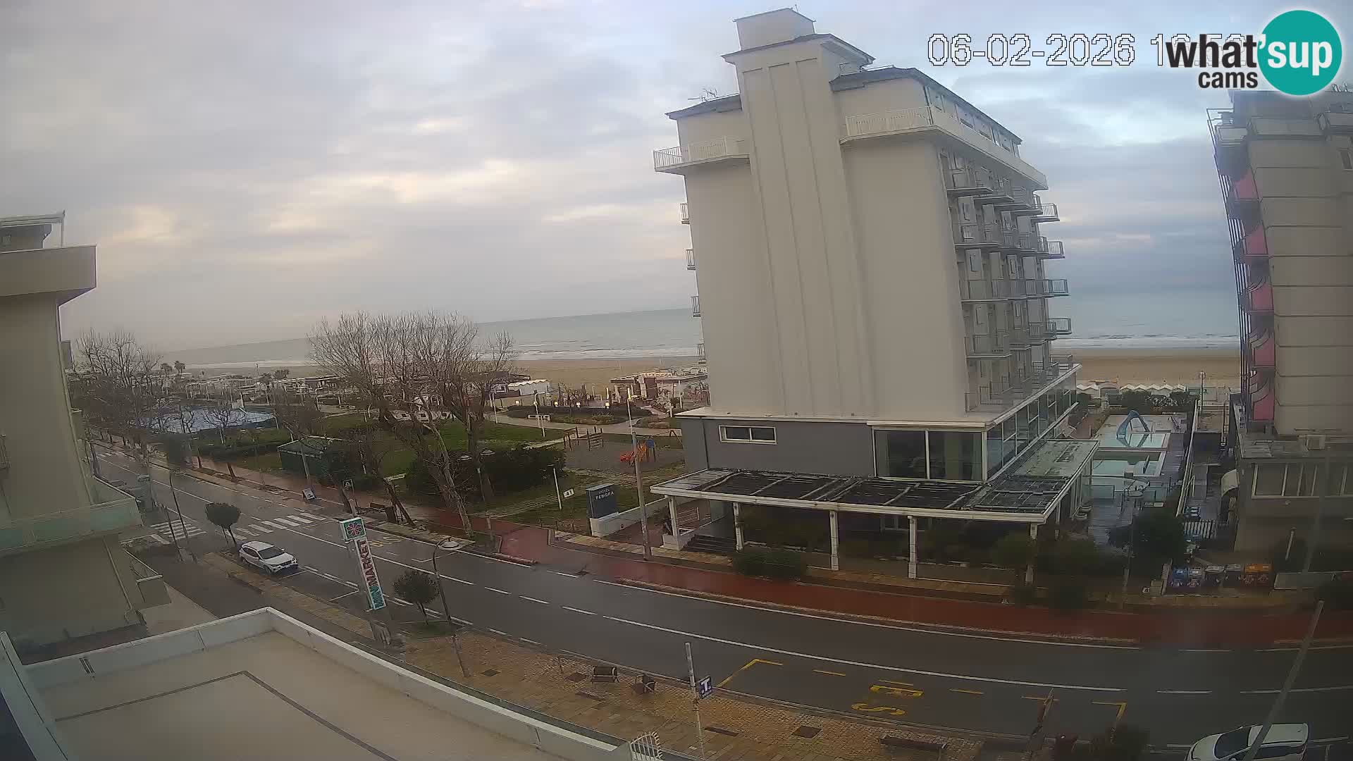 Riccione web kamera plaža i vrtovi La Malfa – plaža Bagni Oreste 115