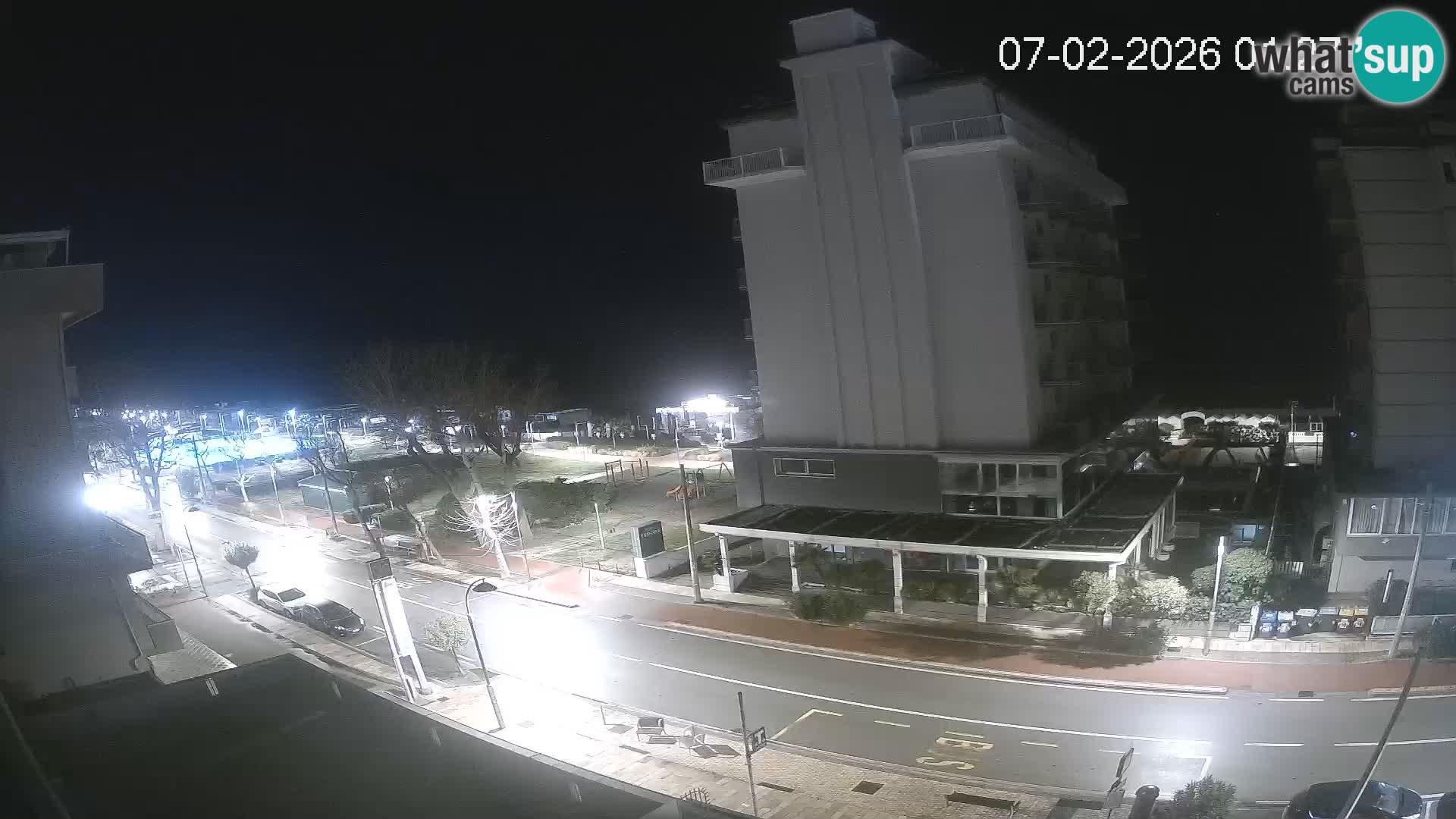 Riccione web kamera plaža i vrtovi La Malfa – plaža Bagni Oreste 115