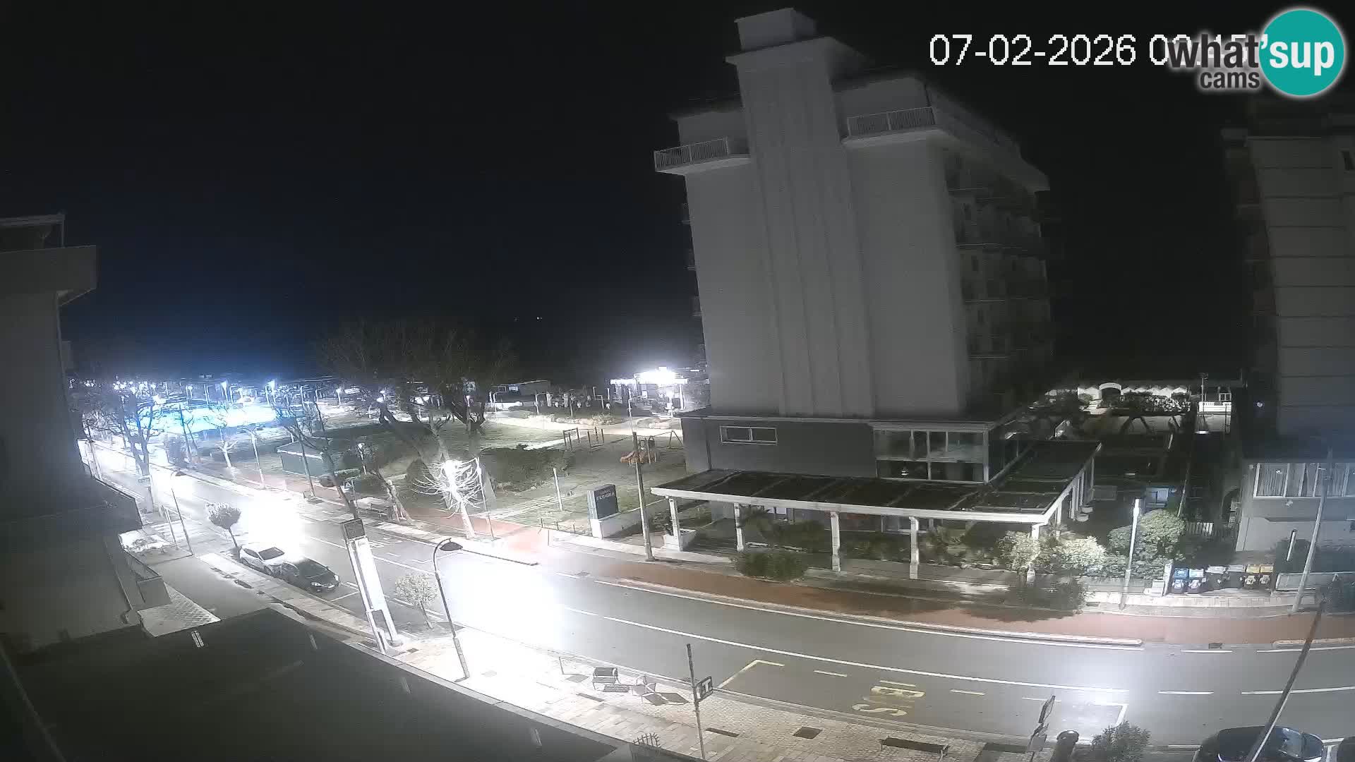 Riccione webcam plage et jardins La Malfa – Bagni Oreste plage 115