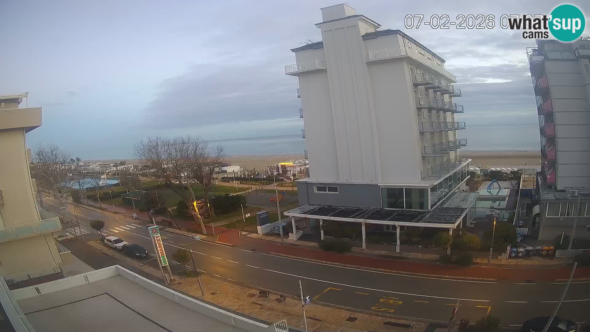 Riccione webcam plage et jardins La Malfa – Bagni Oreste plage 115