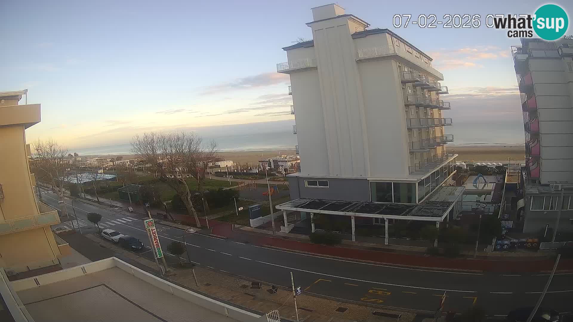 Riccione webcam spiaggia e giardini La Malfa – Bagni Oreste spiaggia 115