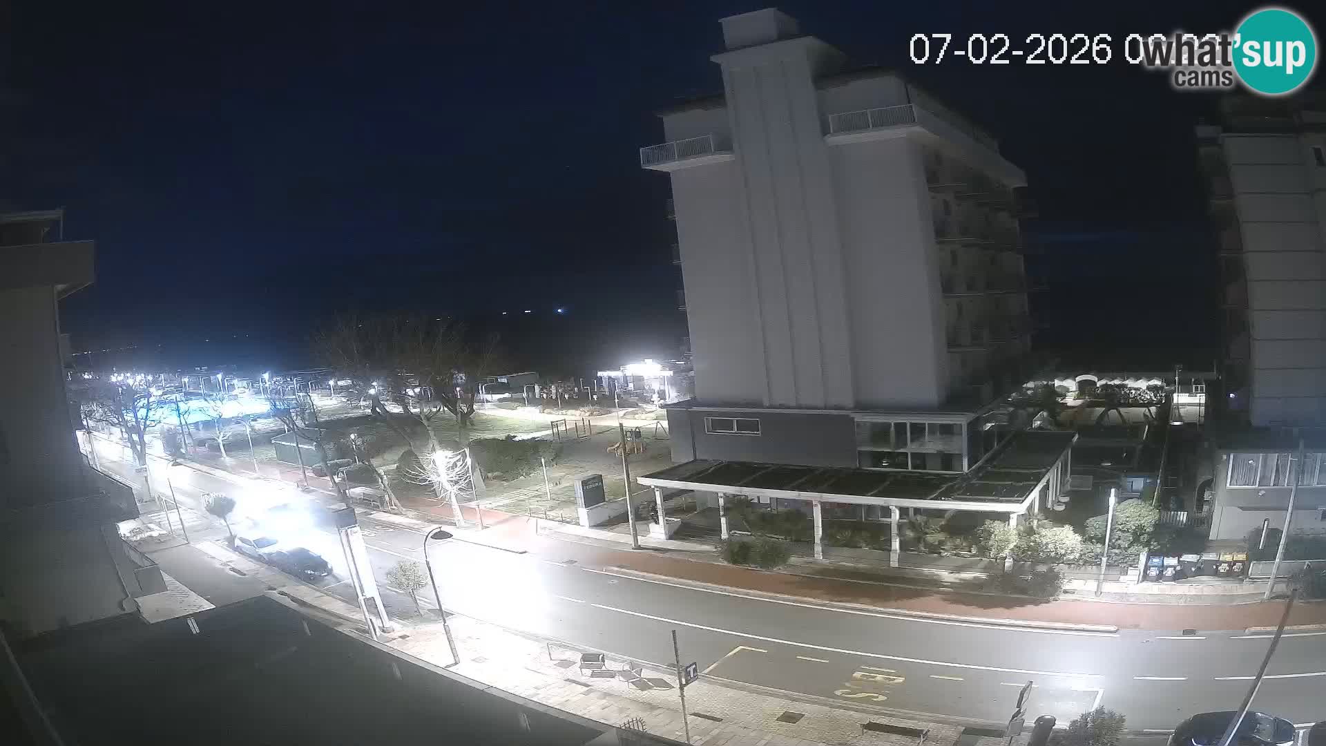 Riccione web kamera plaža i vrtovi La Malfa – plaža Bagni Oreste 115