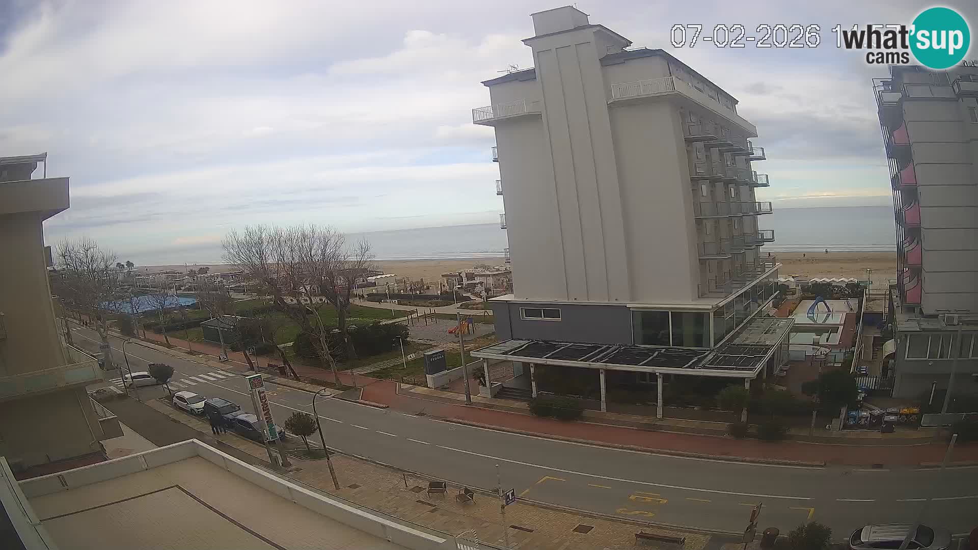 Riccione webcam plage et jardins La Malfa – Bagni Oreste plage 115