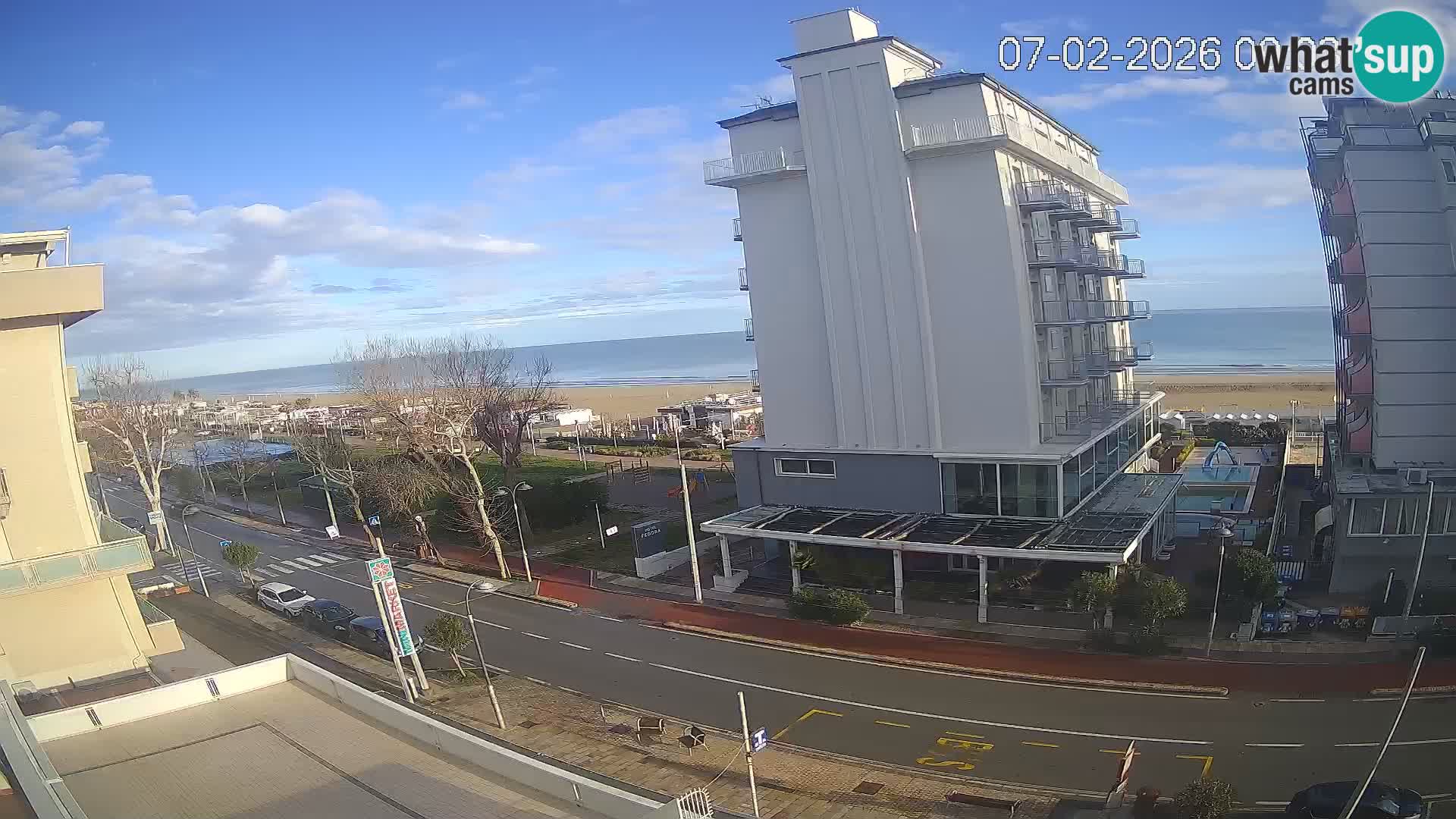 Plaža s spletno kamero Riccione in vrtovi La Malfa – plaža Bagni Oreste 115