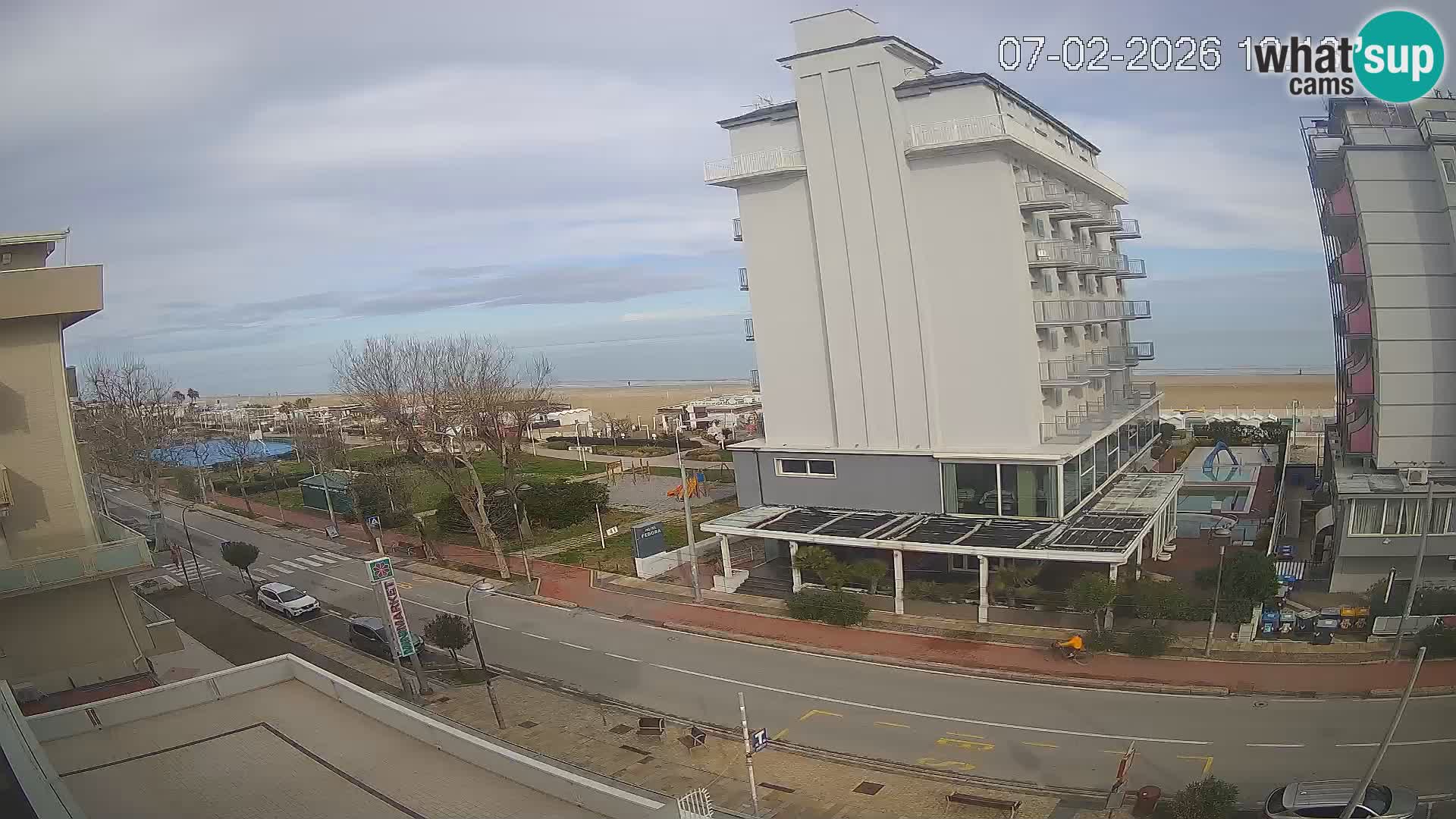 Riccione webcam playa y jardines La Malfa – Playa Bagni Oreste 115