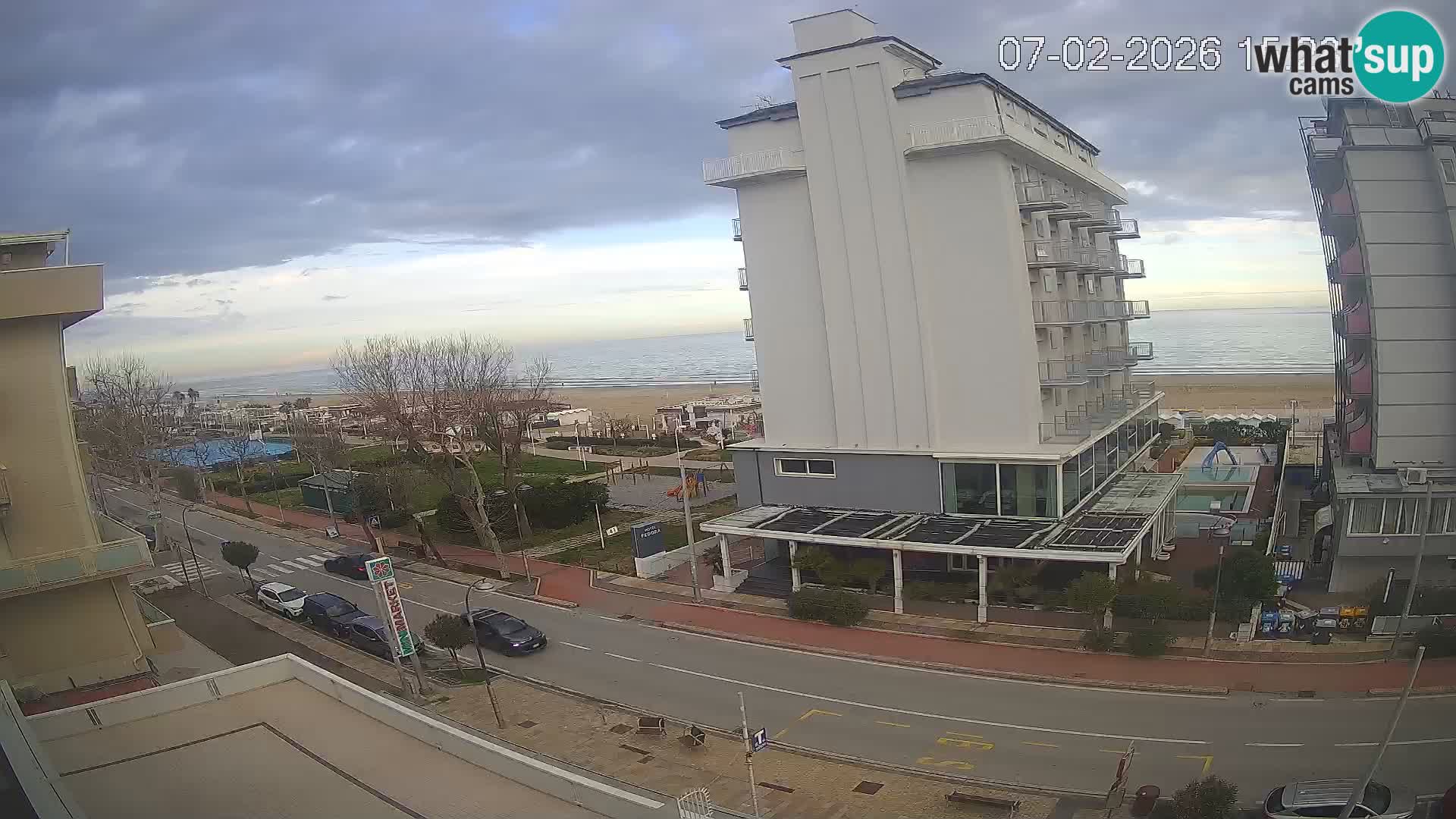 Riccione Webcam Strand und Gärten La Malfa – Bagni Oreste Strand 115