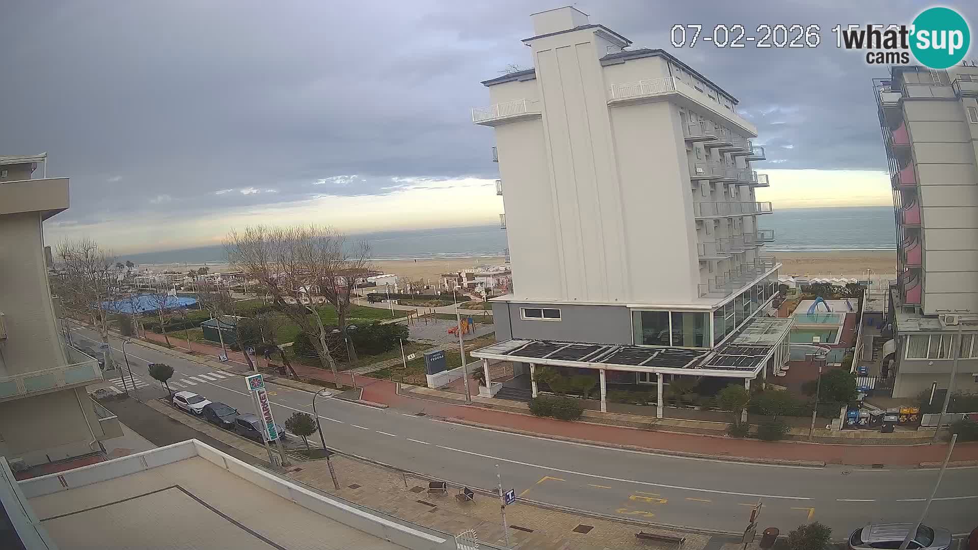Riccione Webcam Strand und Gärten La Malfa – Bagni Oreste Strand 115