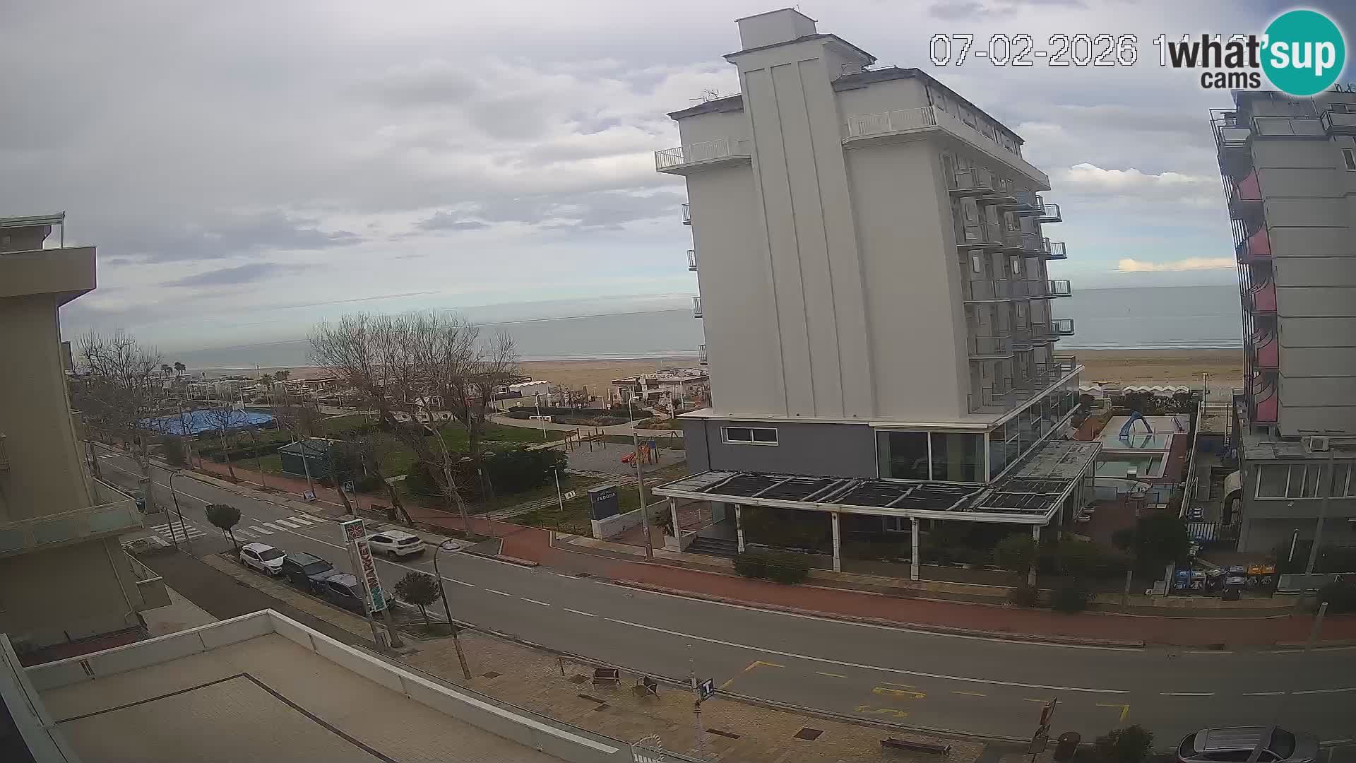 Riccione webcam plage et jardins La Malfa – Bagni Oreste plage 115