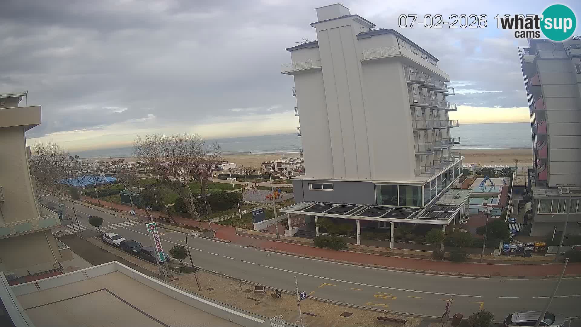 Riccione Webcam Strand und Gärten La Malfa – Bagni Oreste Strand 115