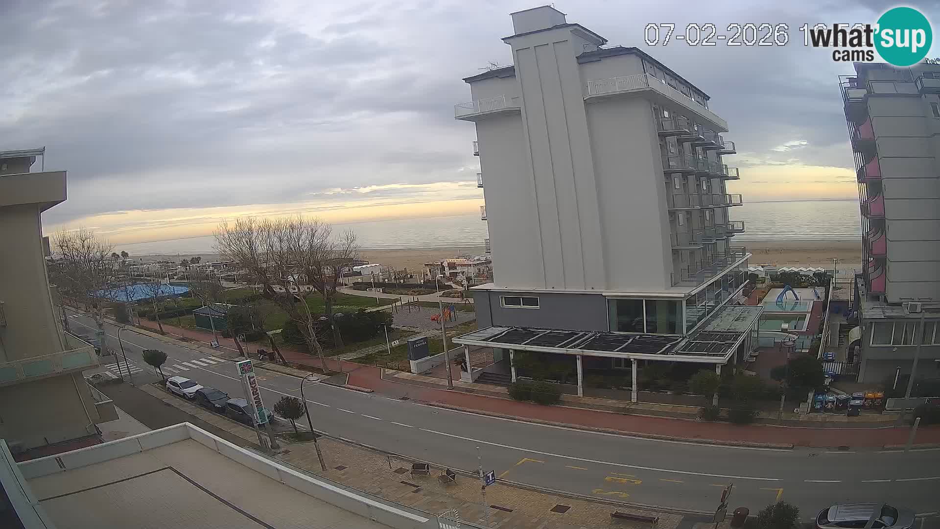 Riccione Webcam Strand und Gärten La Malfa – Bagni Oreste Strand 115