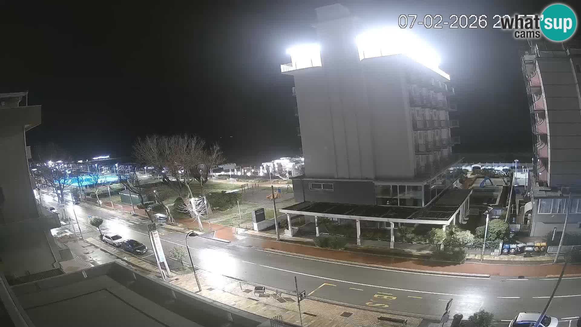 Riccione web kamera plaža i vrtovi La Malfa – plaža Bagni Oreste 115