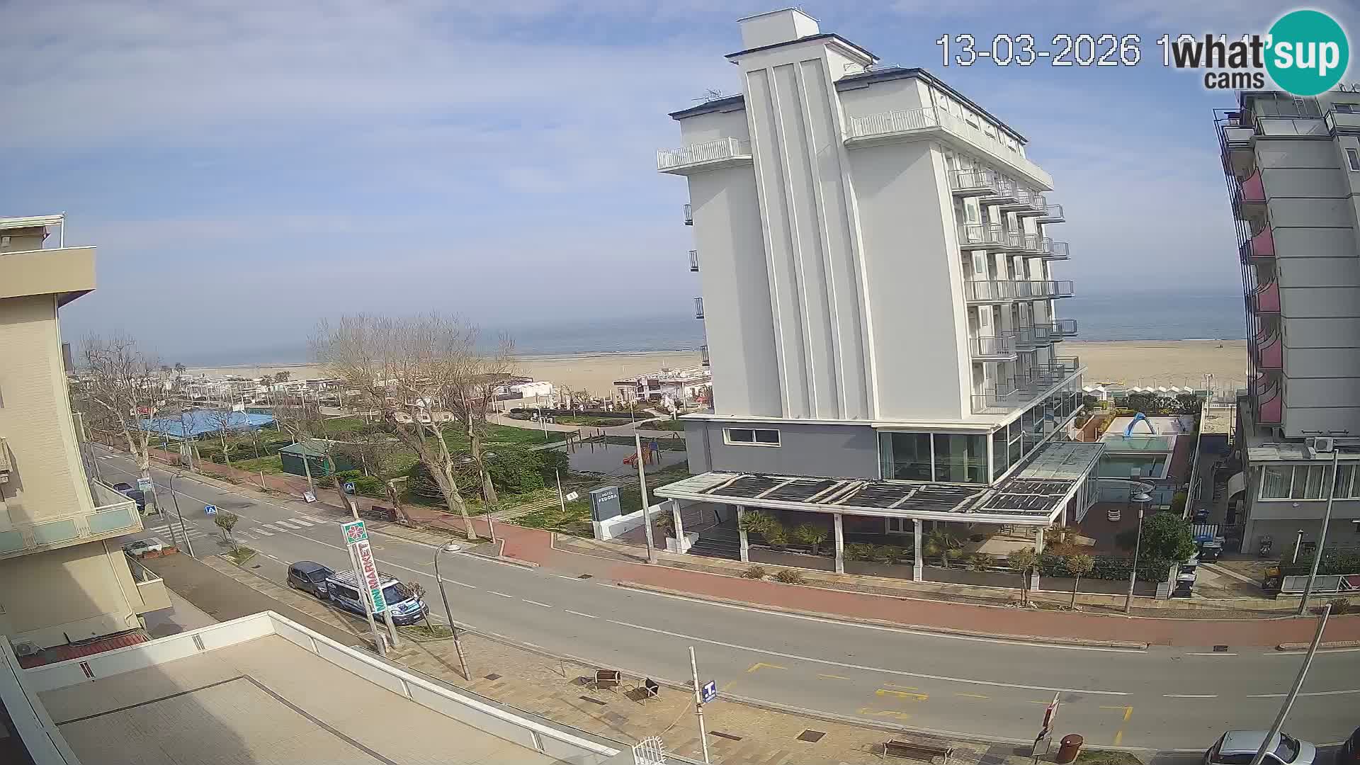 Riccione webcam playa y jardines La Malfa – Playa Bagni Oreste 115