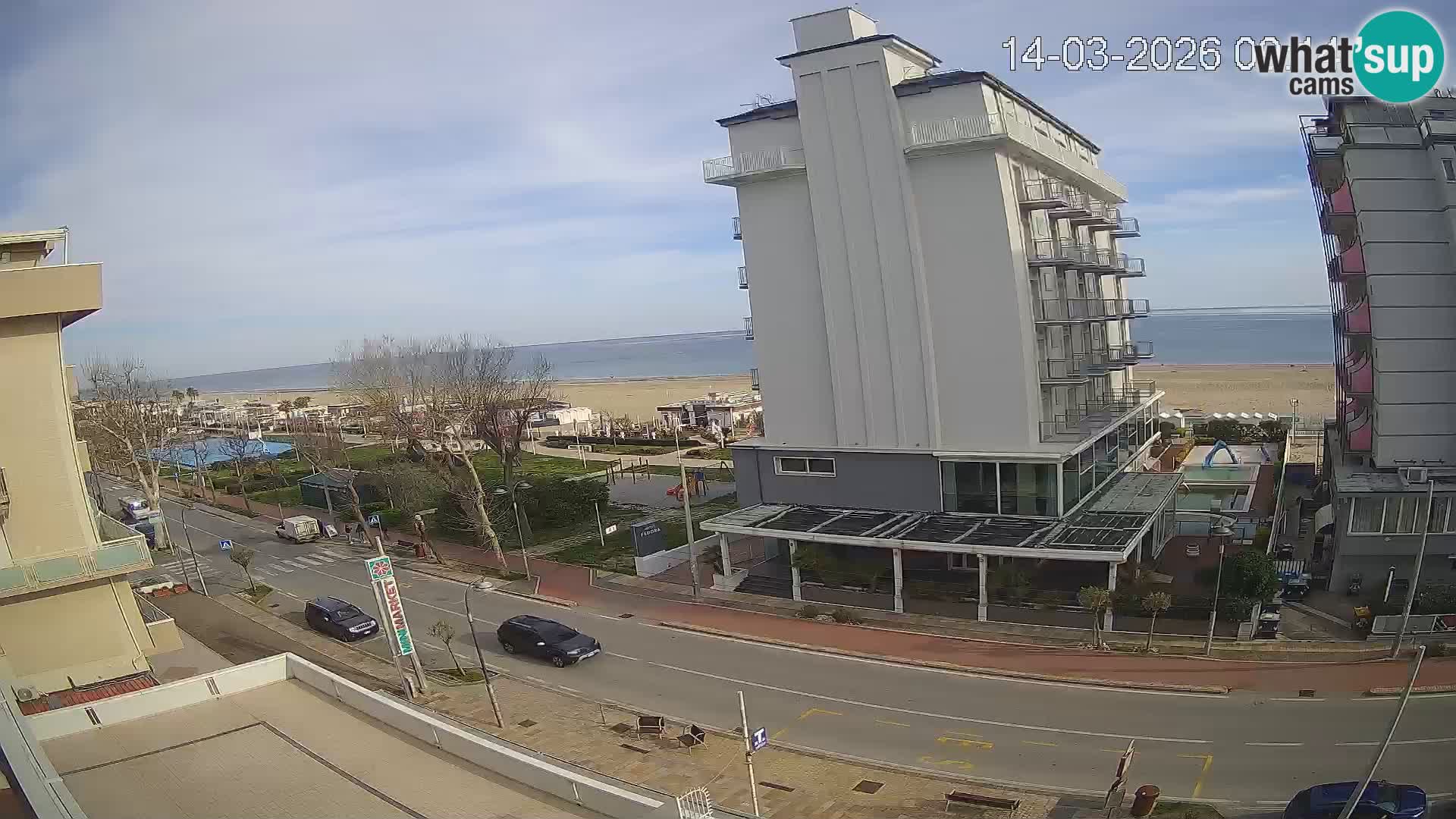 Riccione webcam spiaggia e giardini La Malfa – Bagni Oreste spiaggia 115