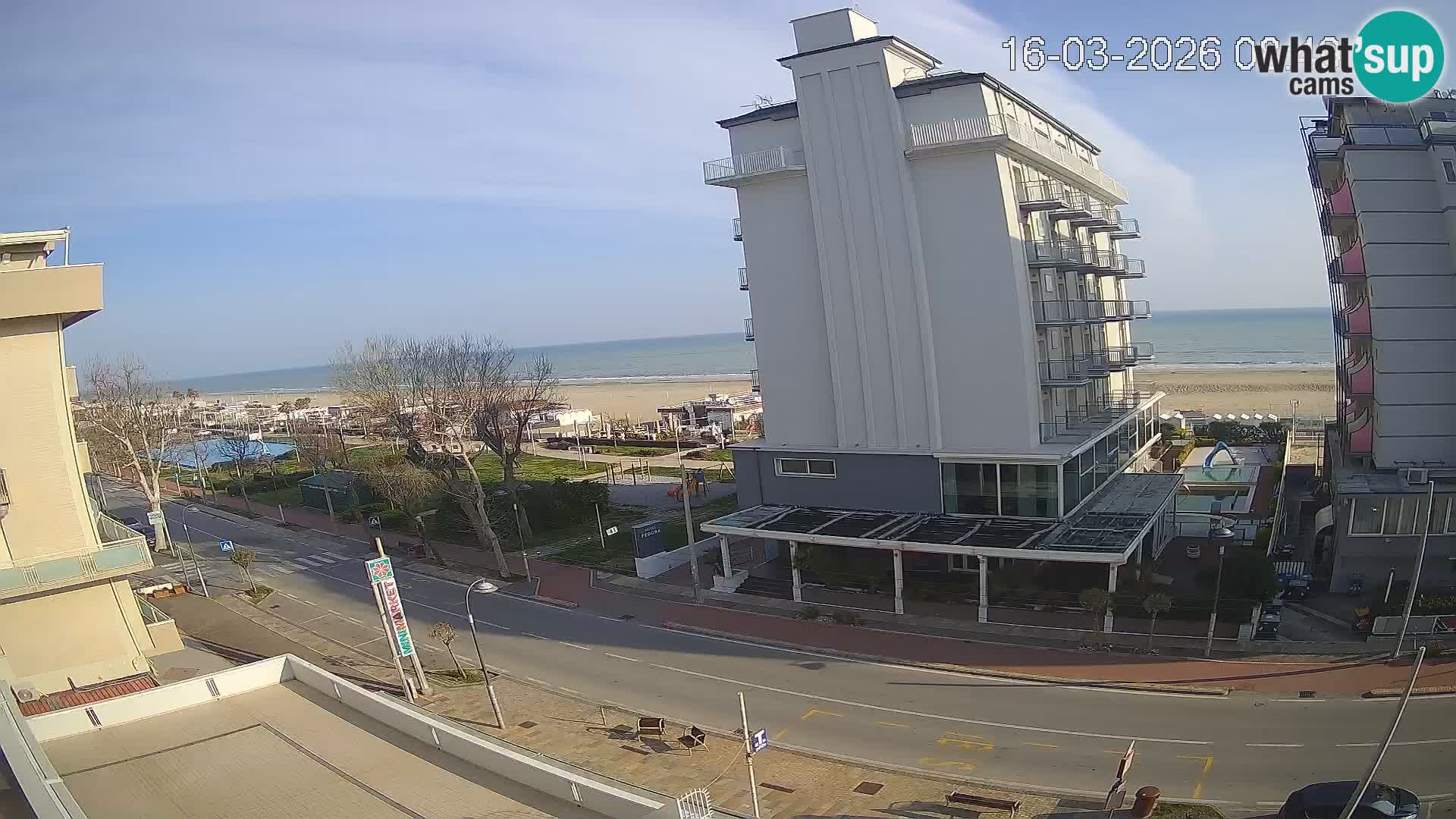Riccione Webcam Strand und Gärten La Malfa – Bagni Oreste Strand 115