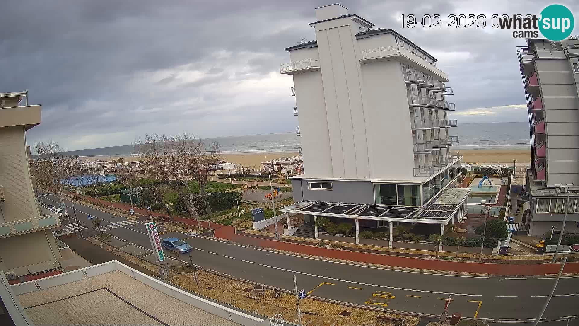 Riccione webcam playa y jardines La Malfa – Playa Bagni Oreste 115
