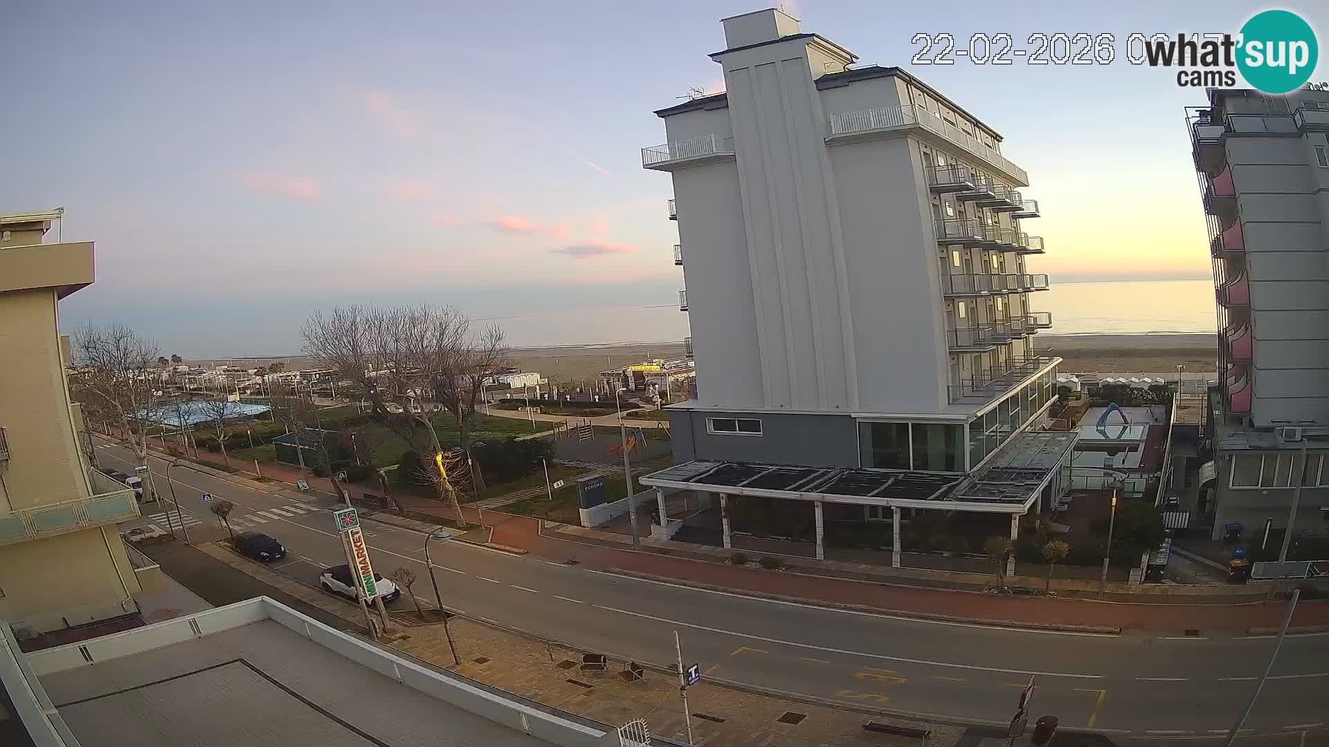 Riccione webcam playa y jardines La Malfa – Playa Bagni Oreste 115