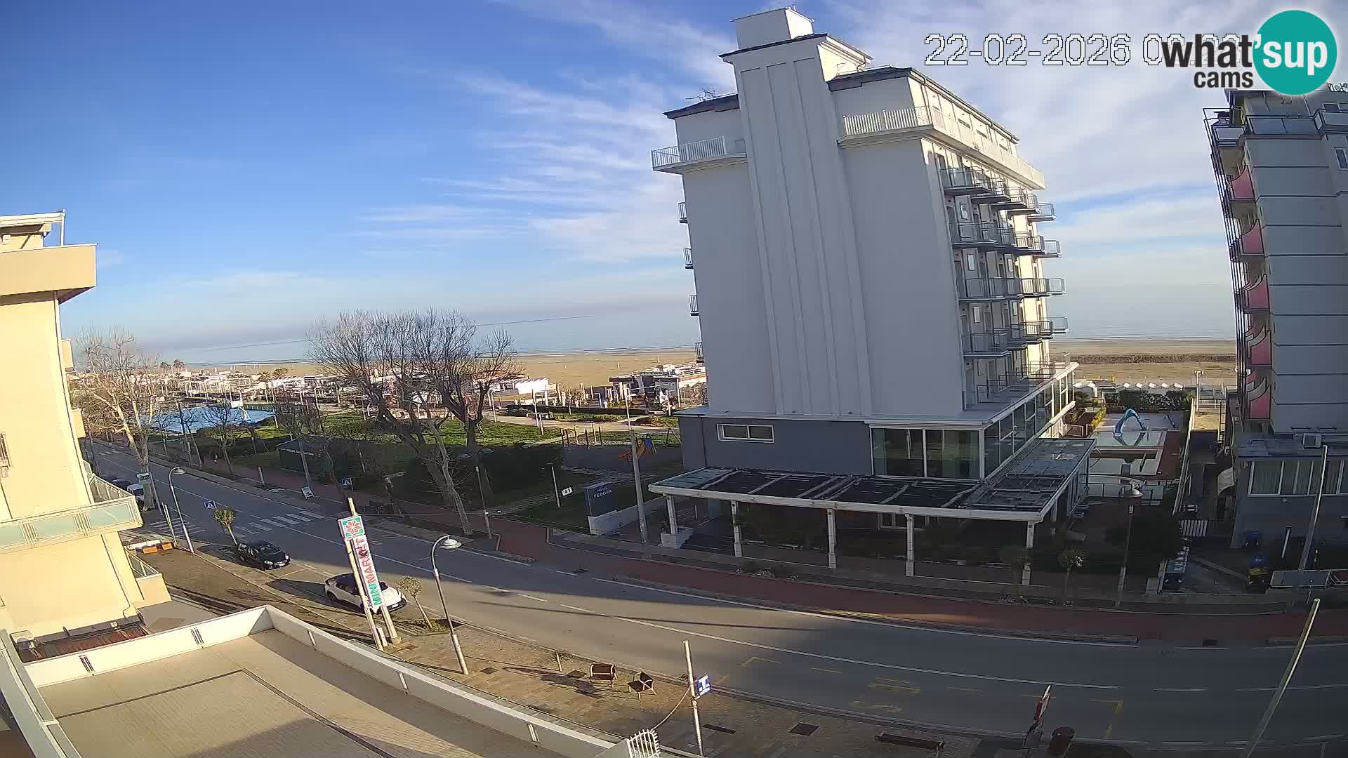 Riccione webcam plage et jardins La Malfa – Bagni Oreste plage 115