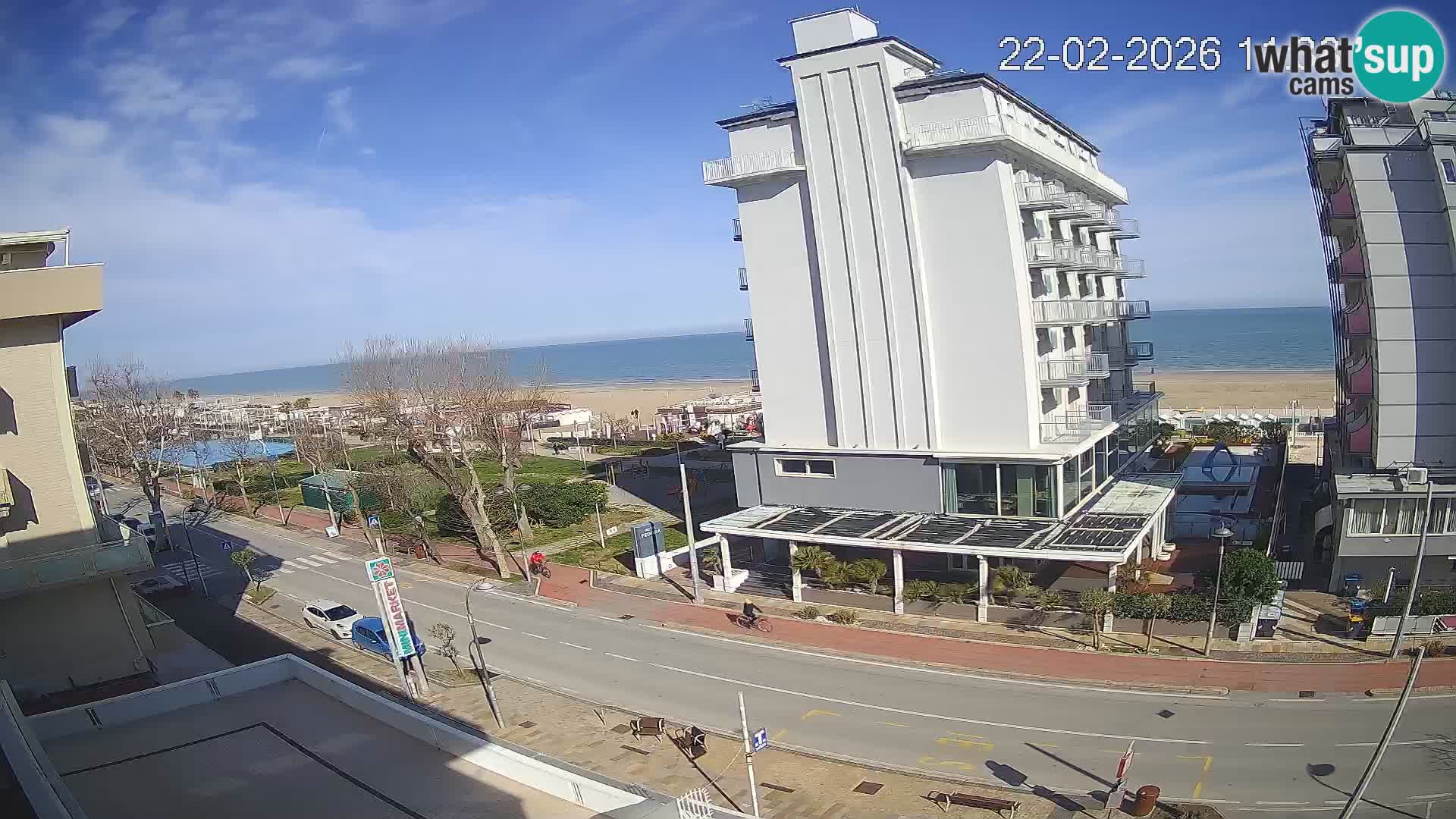 Riccione webcam plage et jardins La Malfa – Bagni Oreste plage 115