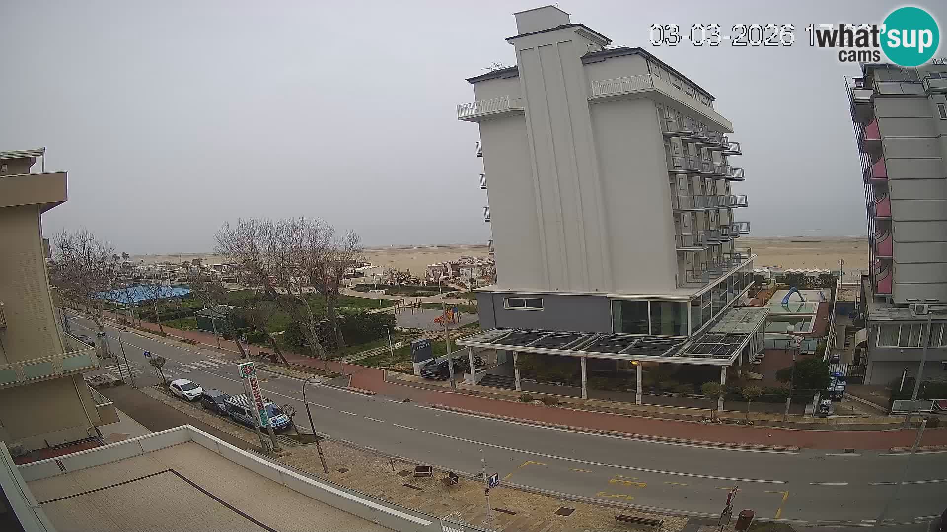 Riccione webcam playa y jardines La Malfa – Playa Bagni Oreste 115