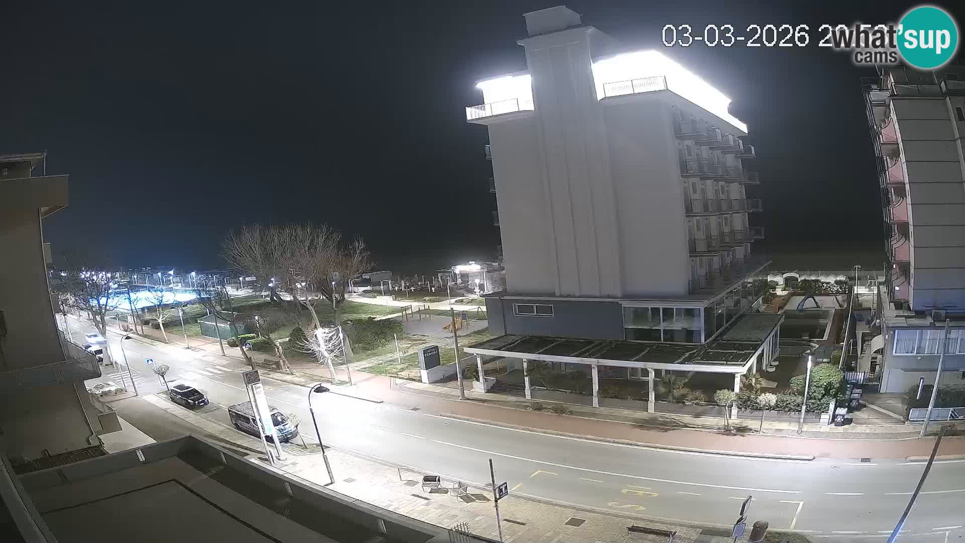 Riccione webcam playa y jardines La Malfa – Playa Bagni Oreste 115