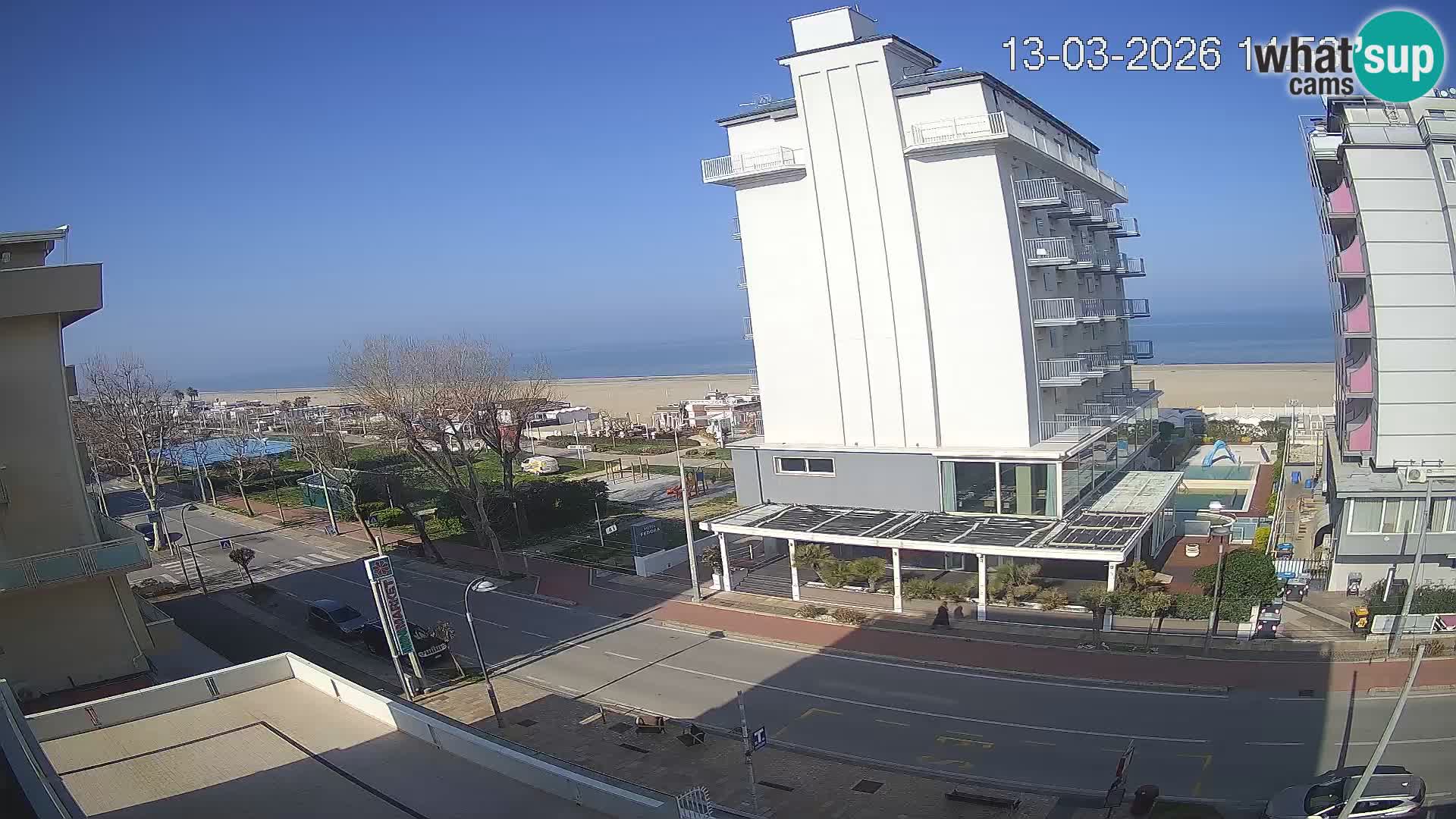 Riccione webcam playa y jardines La Malfa – Playa Bagni Oreste 115