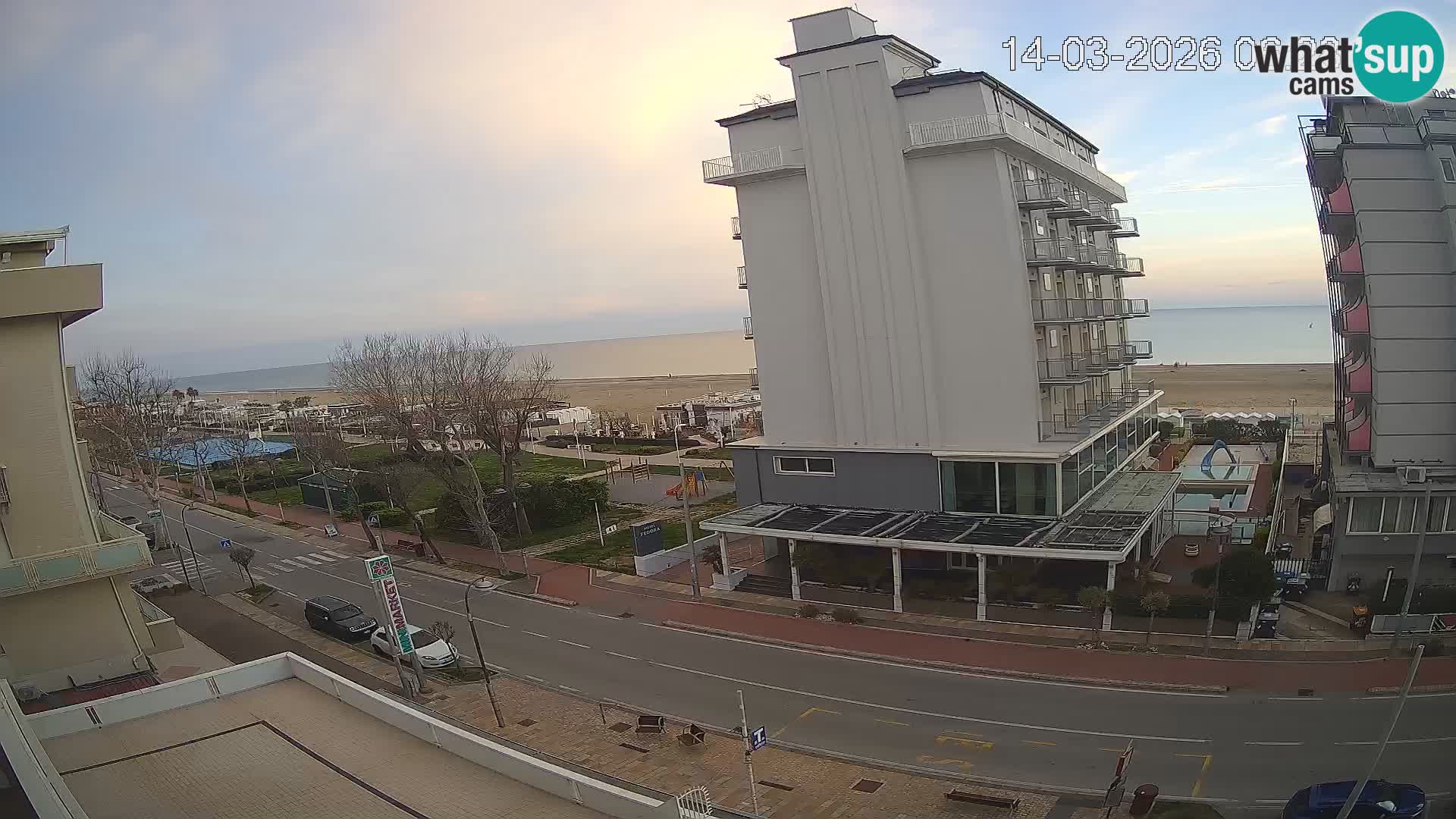 Riccione webcam spiaggia e giardini La Malfa – Bagni Oreste spiaggia 115