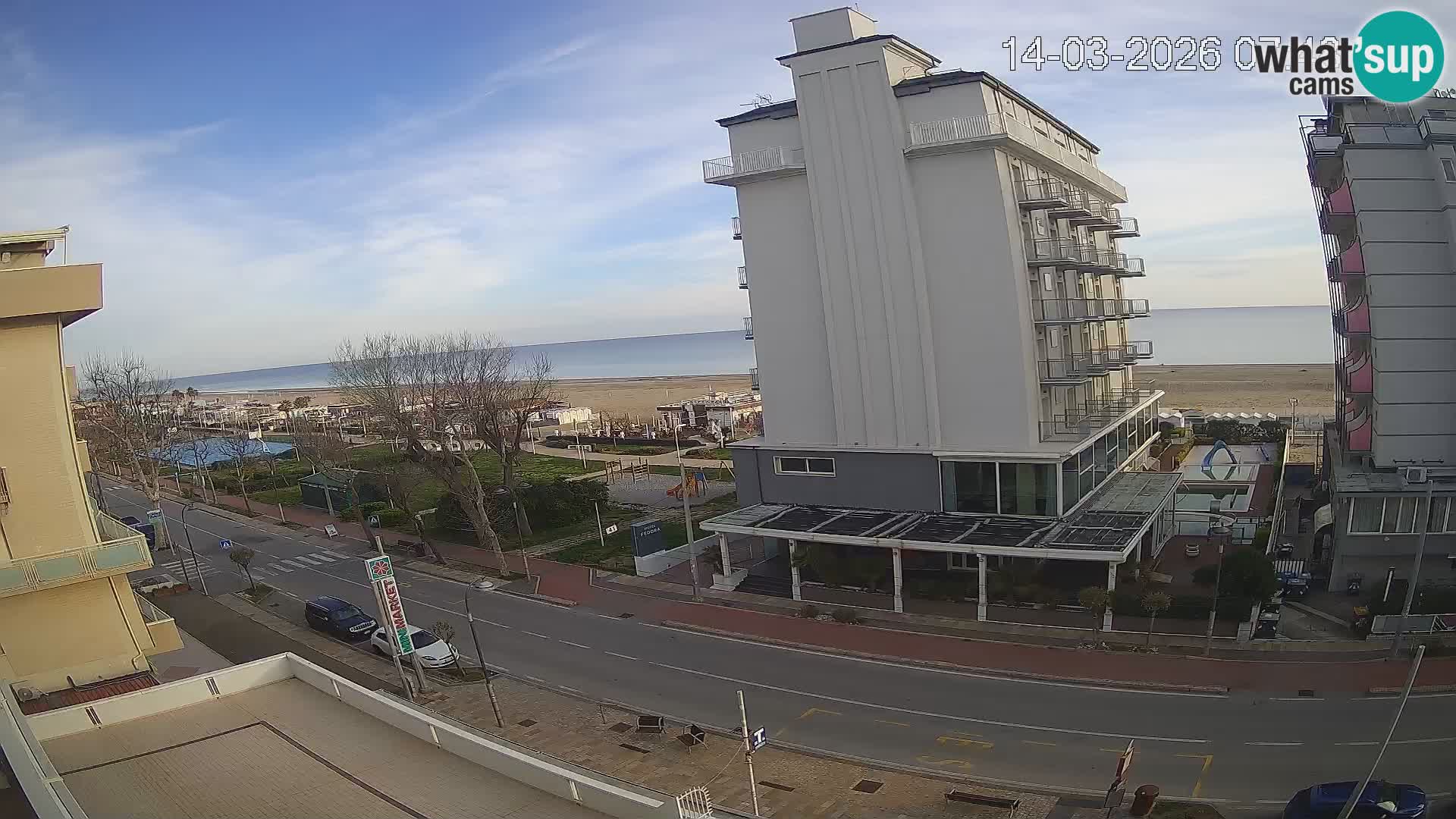 Riccione webcam spiaggia e giardini La Malfa – Bagni Oreste spiaggia 115
