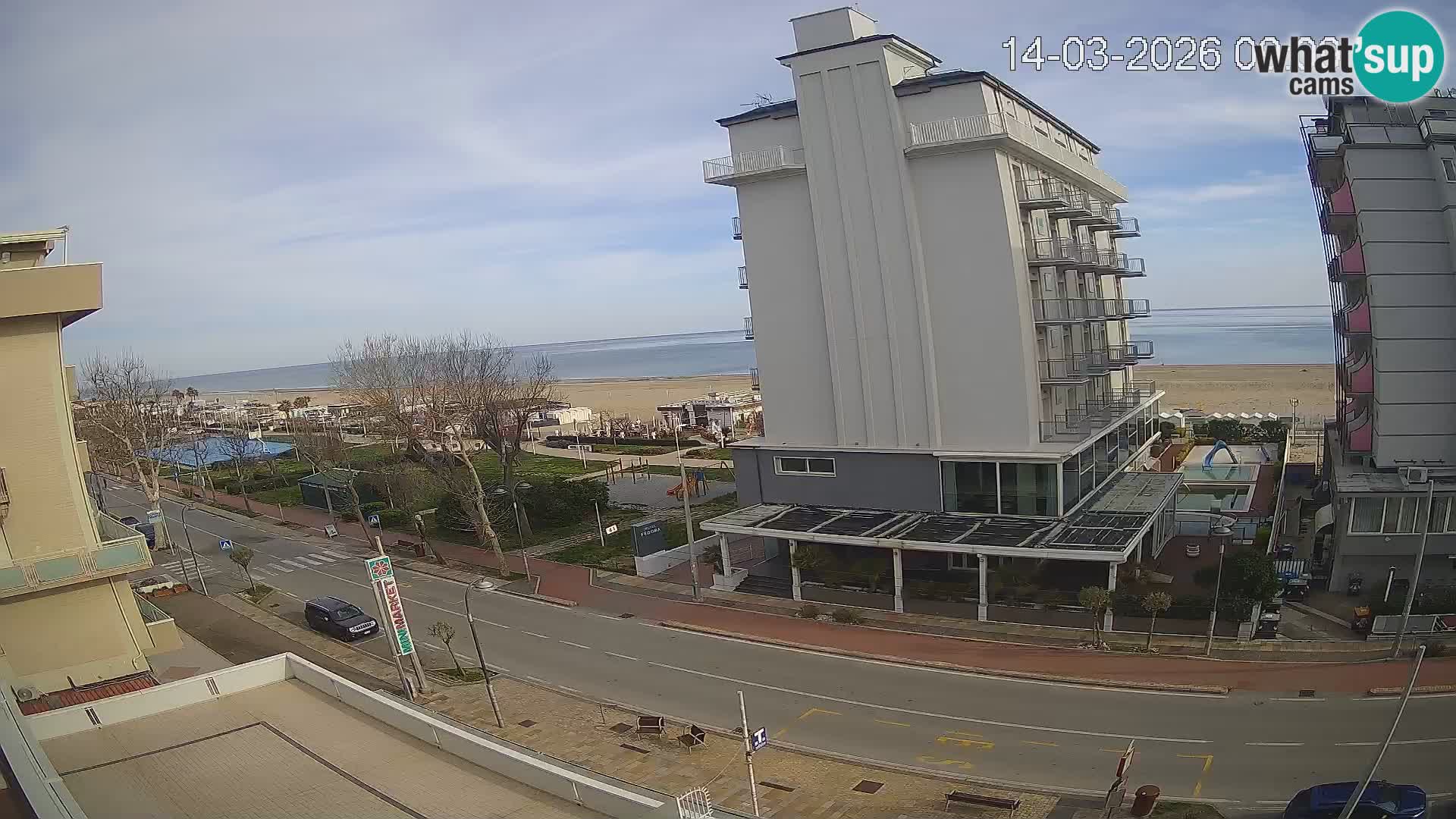 Riccione Webcam Strand und Gärten La Malfa – Bagni Oreste Strand 115