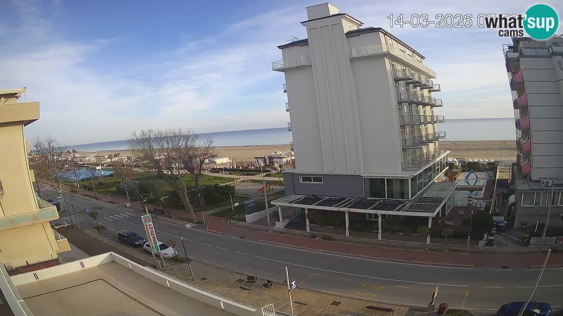 Riccione Webcam Strand und Gärten La Malfa – Bagni Oreste Strand 115