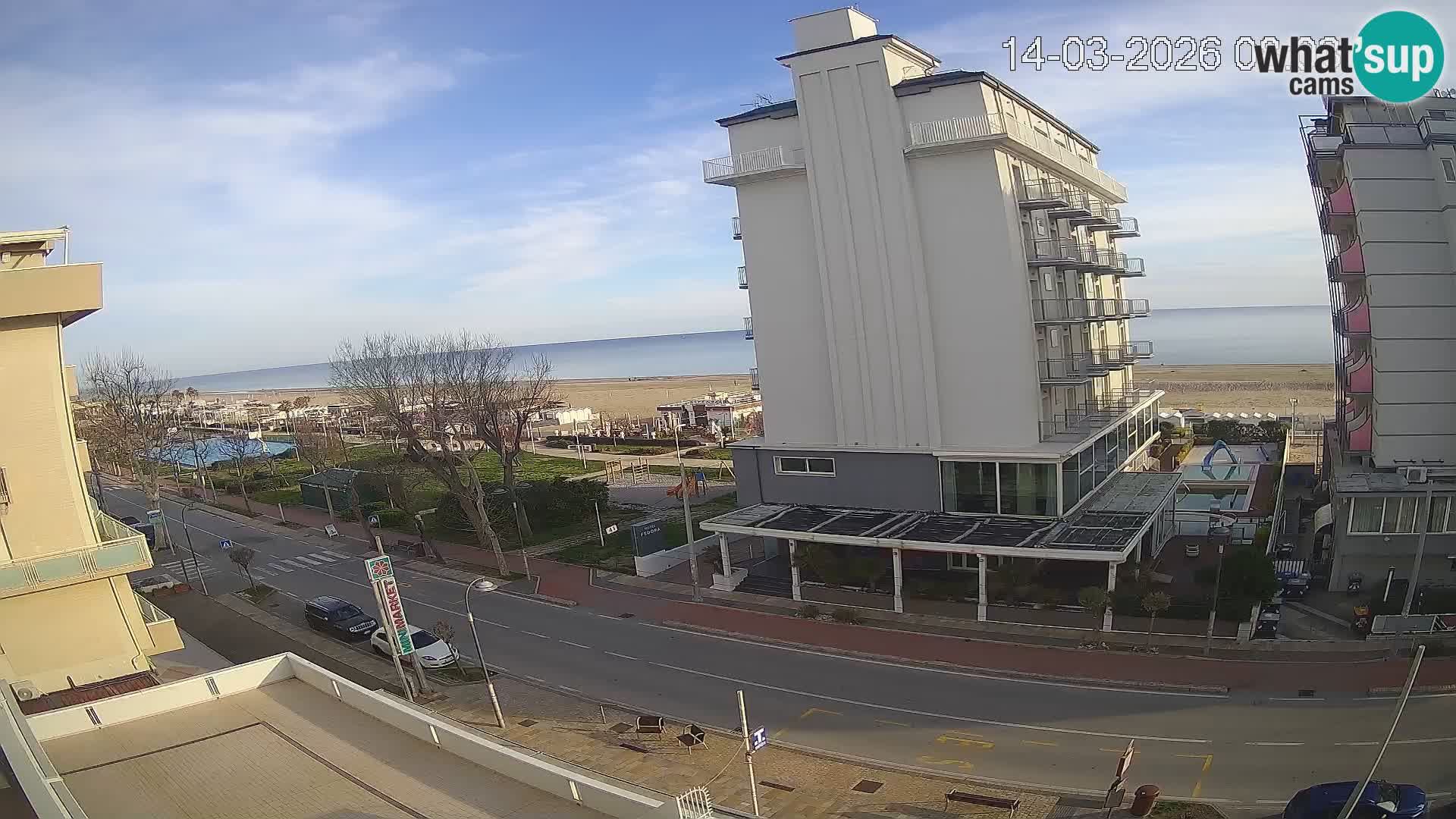 Riccione webcam playa y jardines La Malfa – Playa Bagni Oreste 115