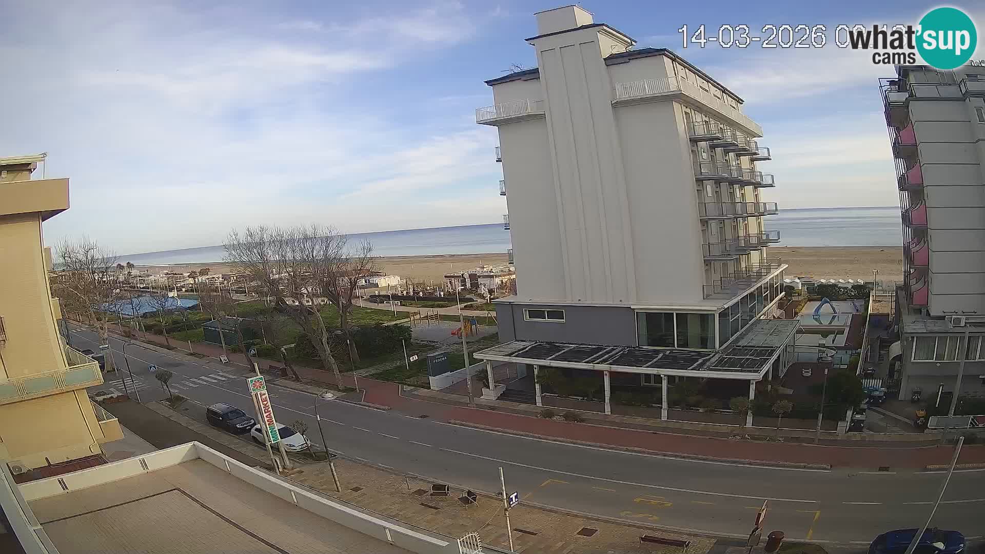 Riccione webcam spiaggia e giardini La Malfa – Bagni Oreste spiaggia 115