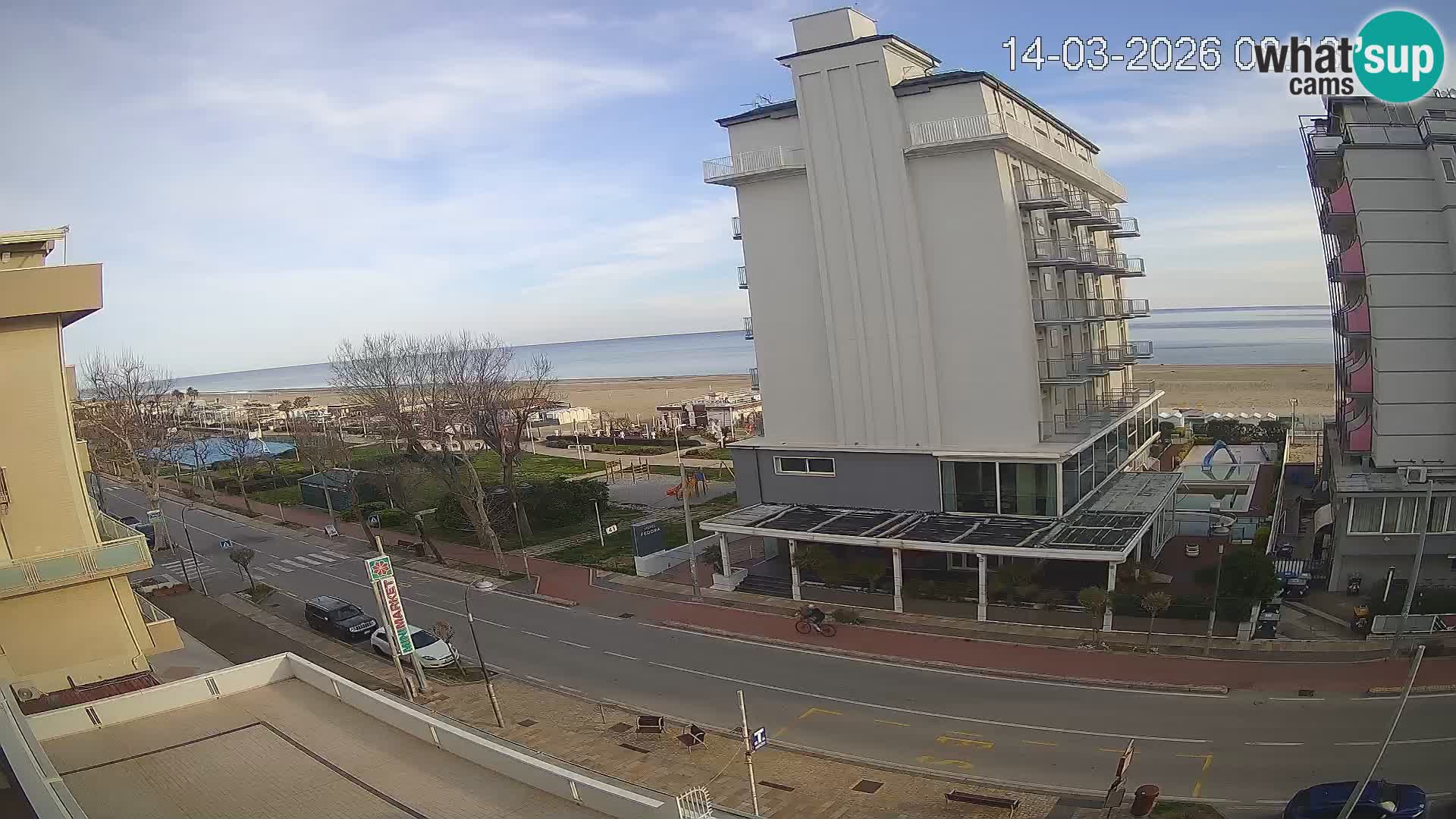 Riccione webcam plage et jardins La Malfa – Bagni Oreste plage 115