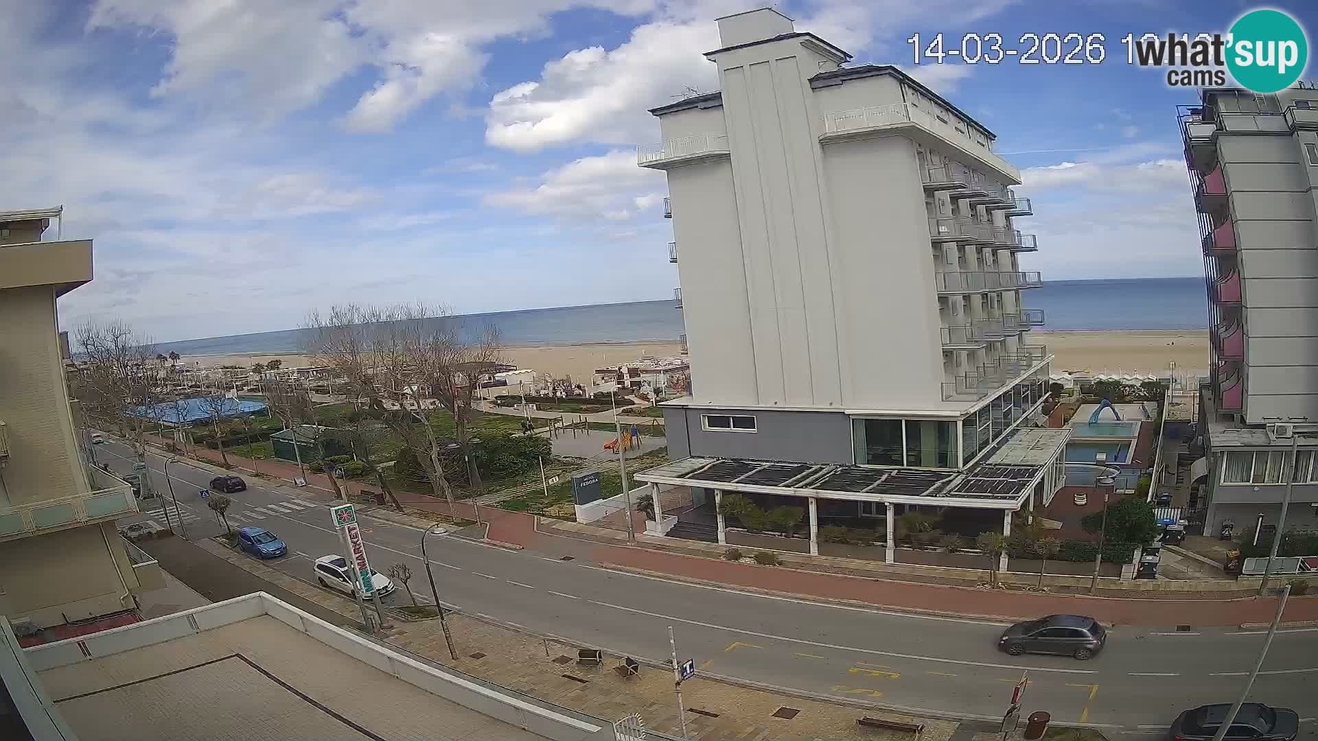 Riccione webcam spiaggia e giardini La Malfa – Bagni Oreste spiaggia 115