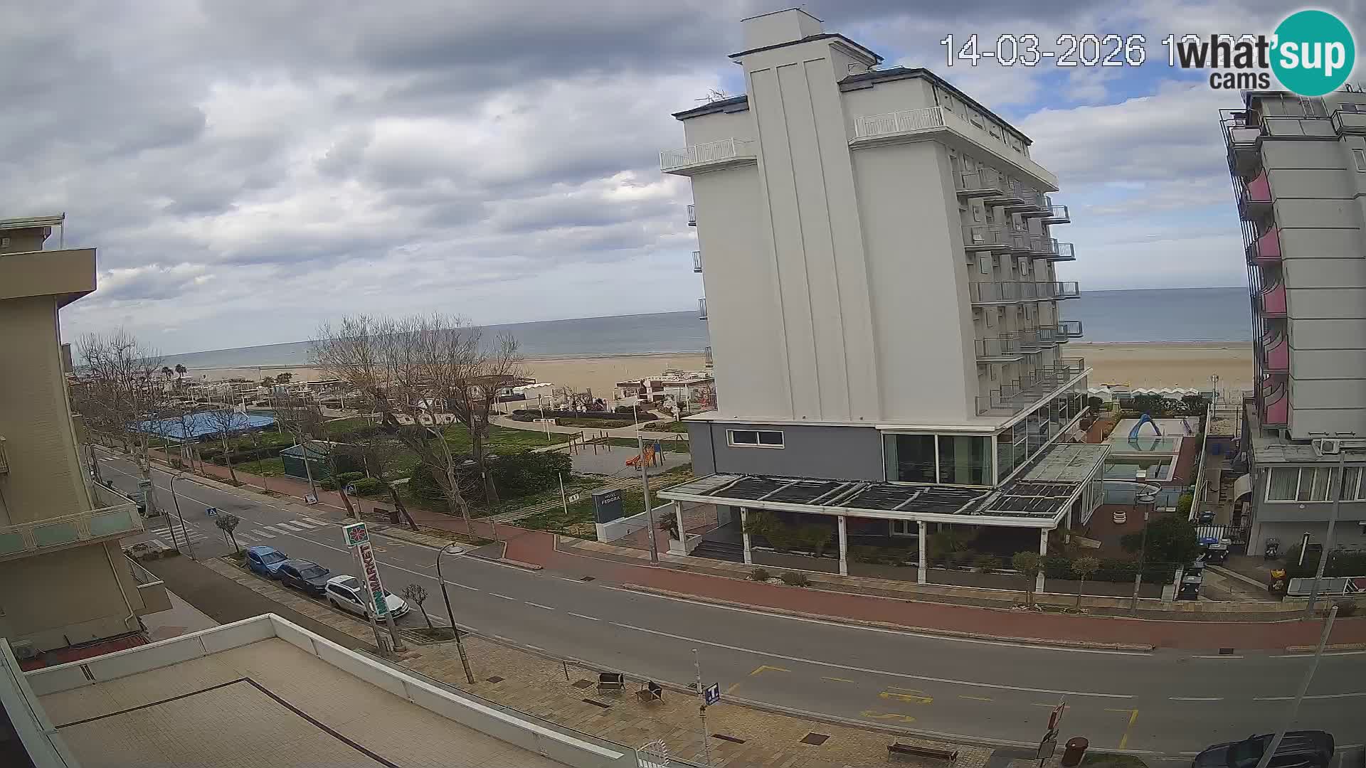Riccione webcam playa y jardines La Malfa – Playa Bagni Oreste 115