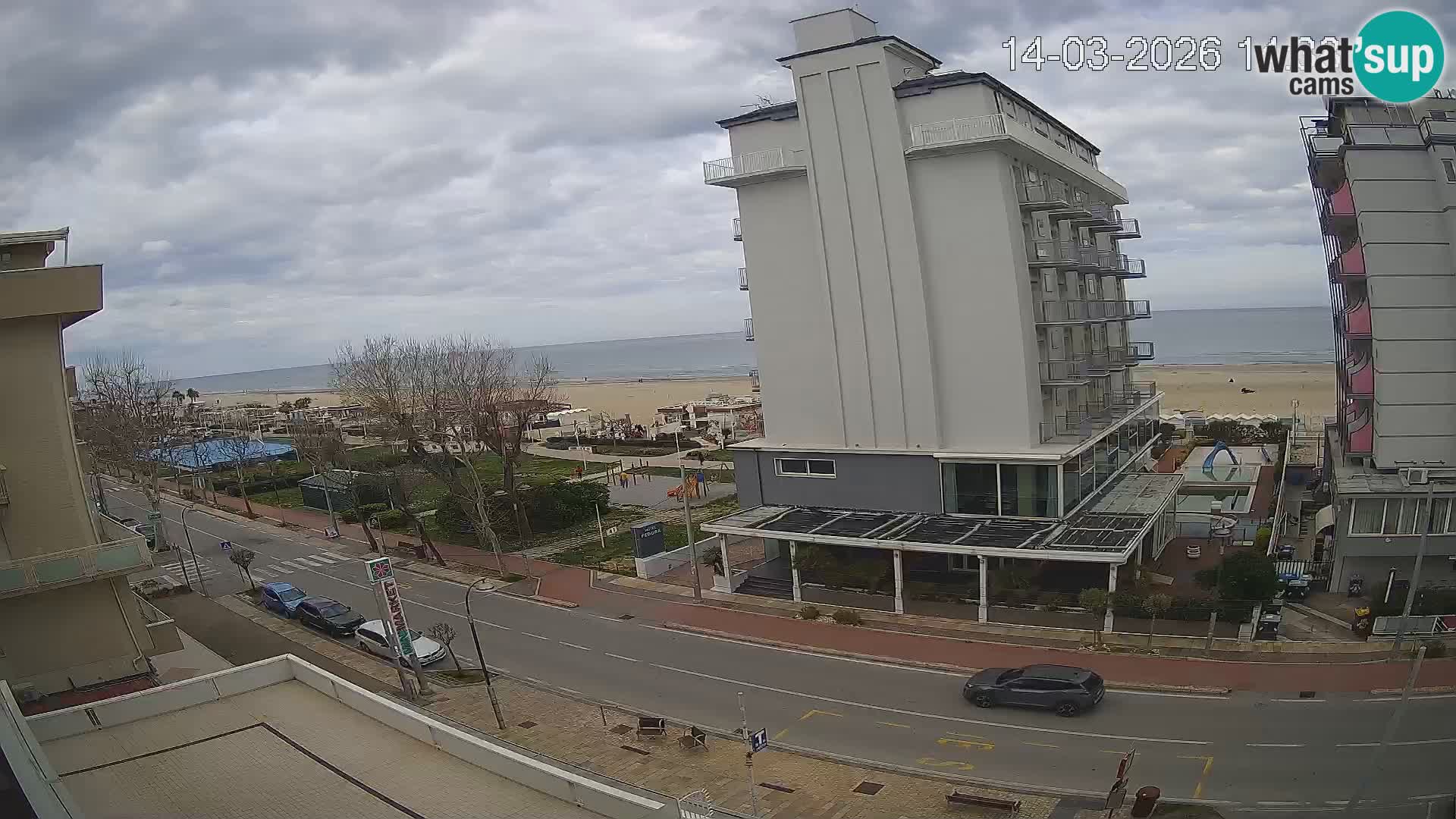 Riccione webcam playa y jardines La Malfa – Playa Bagni Oreste 115