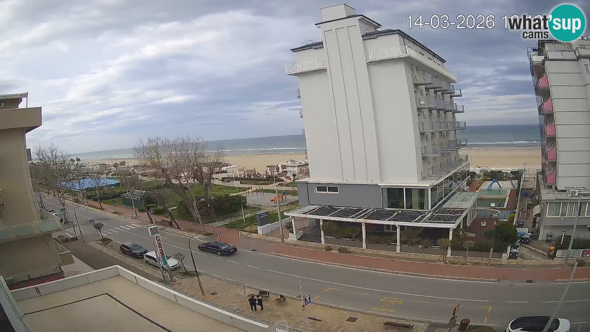 Riccione webcam plage et jardins La Malfa – Bagni Oreste plage 115