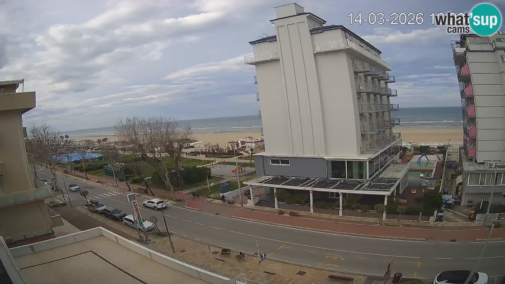 Riccione web kamera plaža i vrtovi La Malfa – plaža Bagni Oreste 115