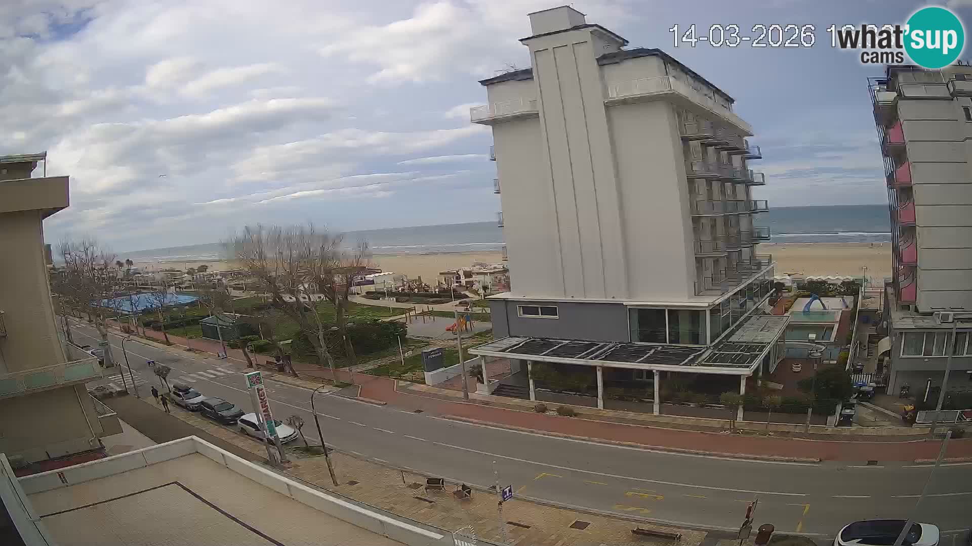 Riccione webcam plage et jardins La Malfa – Bagni Oreste plage 115