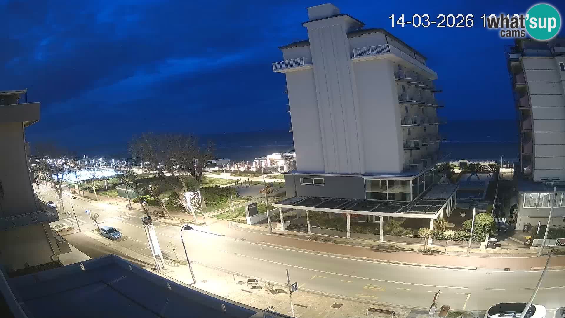 Riccione web kamera plaža i vrtovi La Malfa – plaža Bagni Oreste 115