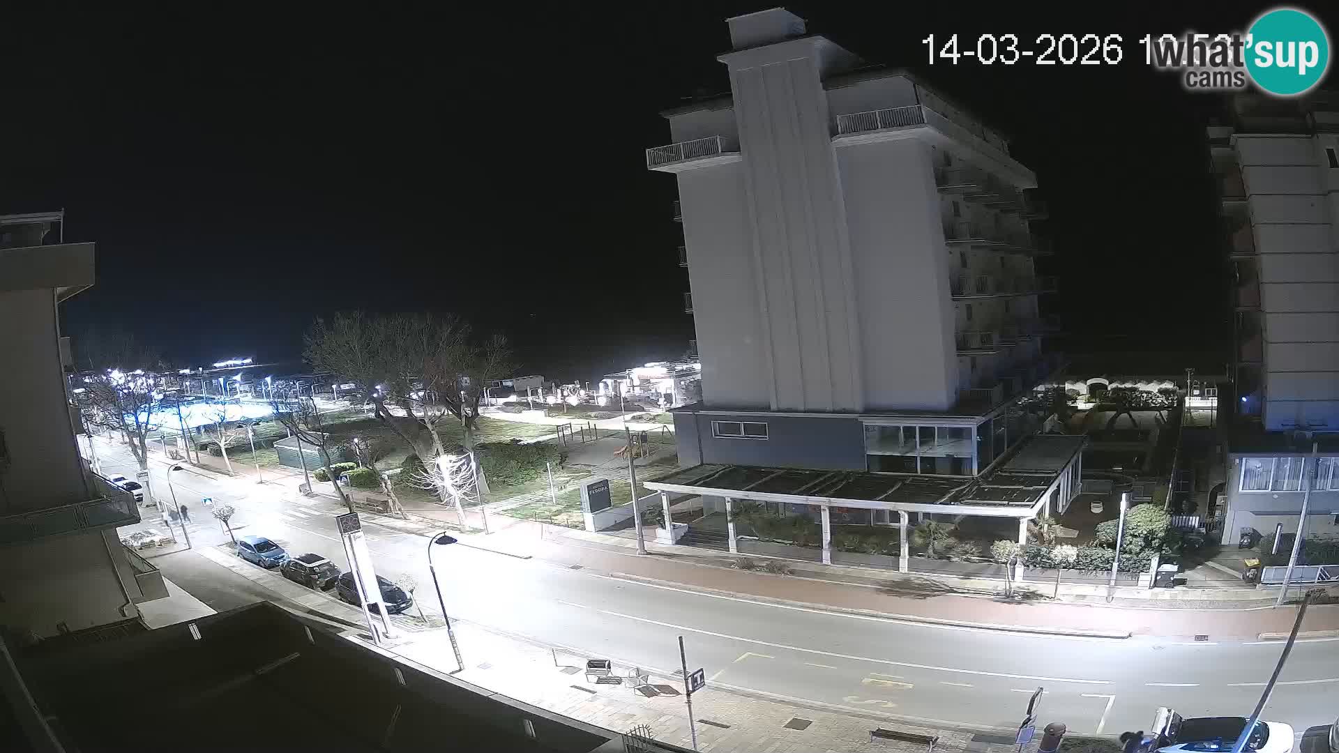 Riccione webcam plage et jardins La Malfa – Bagni Oreste plage 115