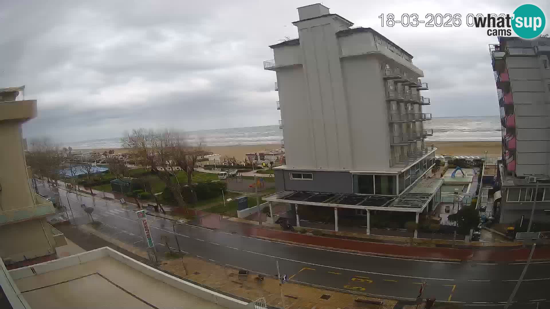 Riccione web kamera plaža i vrtovi La Malfa – plaža Bagni Oreste 115