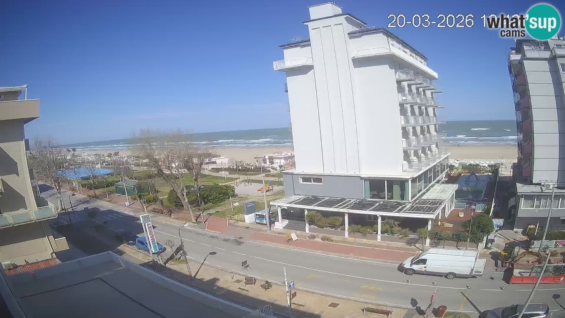 Riccione webcam plage et jardins La Malfa – Bagni Oreste plage 115