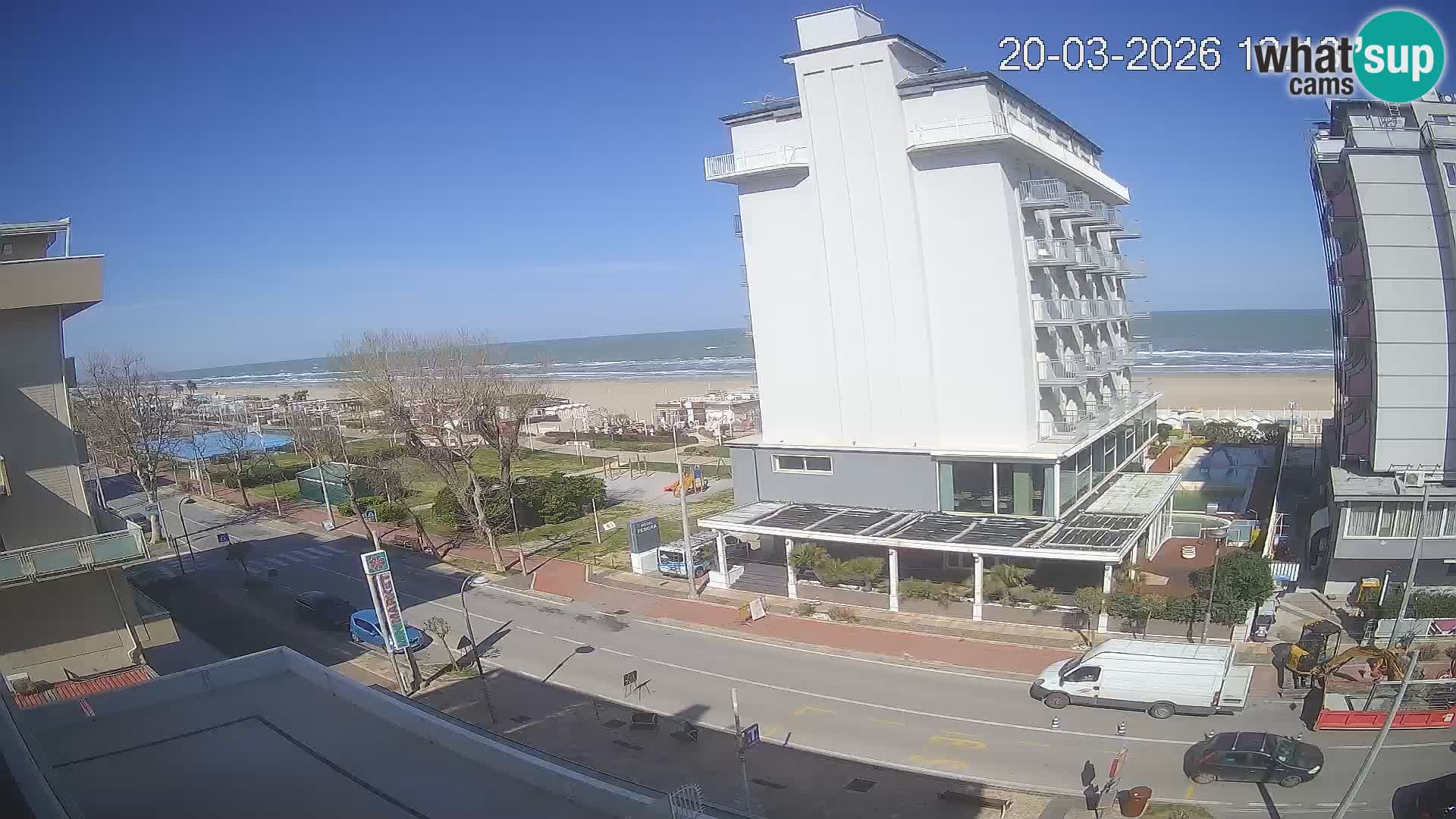 Riccione web kamera plaža i vrtovi La Malfa – plaža Bagni Oreste 115